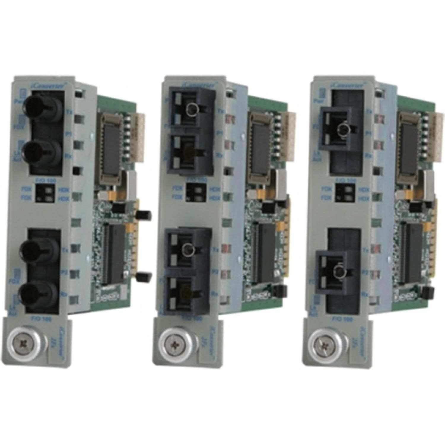 Omnitron iConverter 2Fx Dual Fiber - Repeater - 100Mb LAN - 100Base-FX - ST single-mode / ST single-mode - up to 18.6 miles - 1310 nm - Image 3