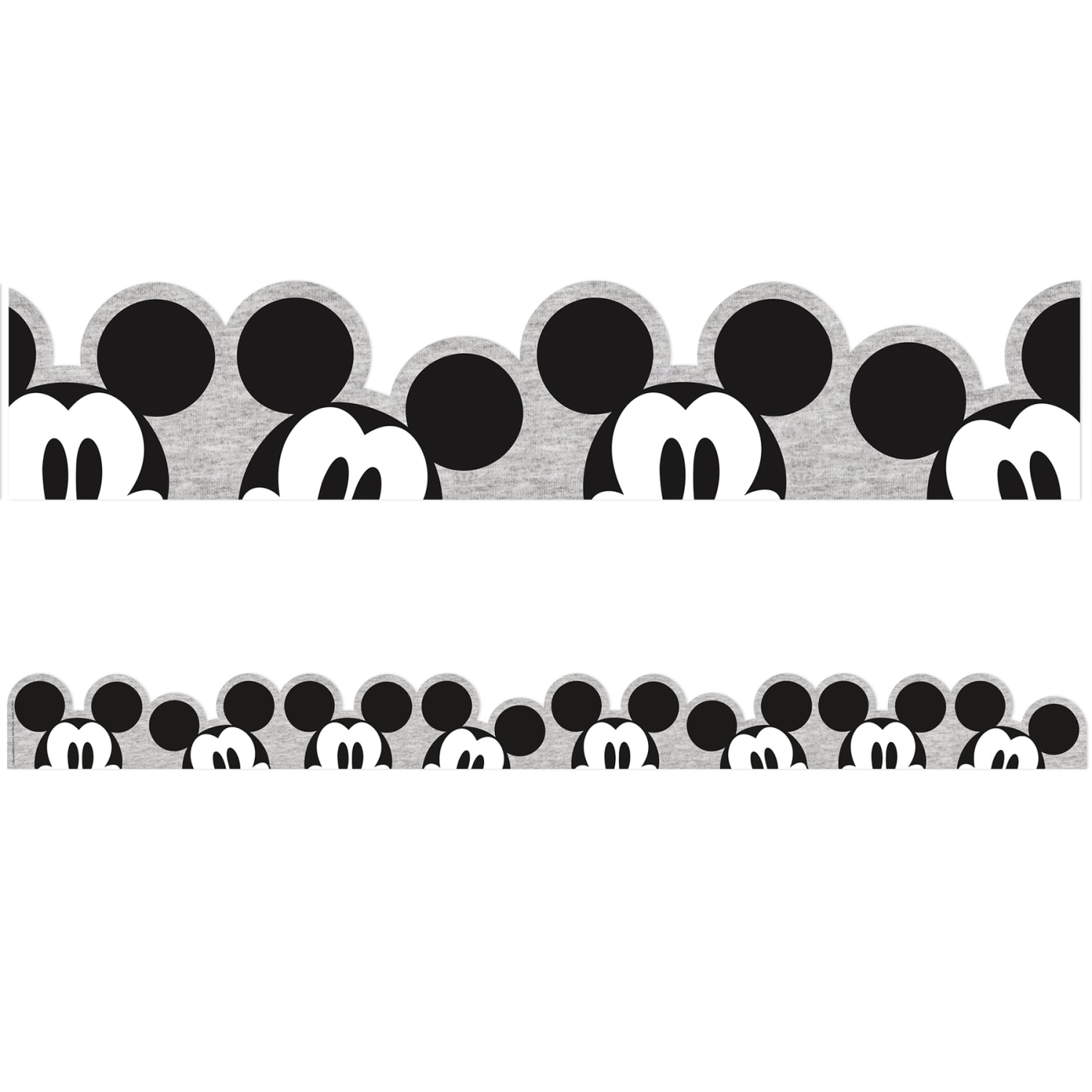 Eureka School Extra-Wide Deco Trim, Mickey Mouse Throwback Peeking, 37' Per Pack, Set Of 3 Packs - Image 3