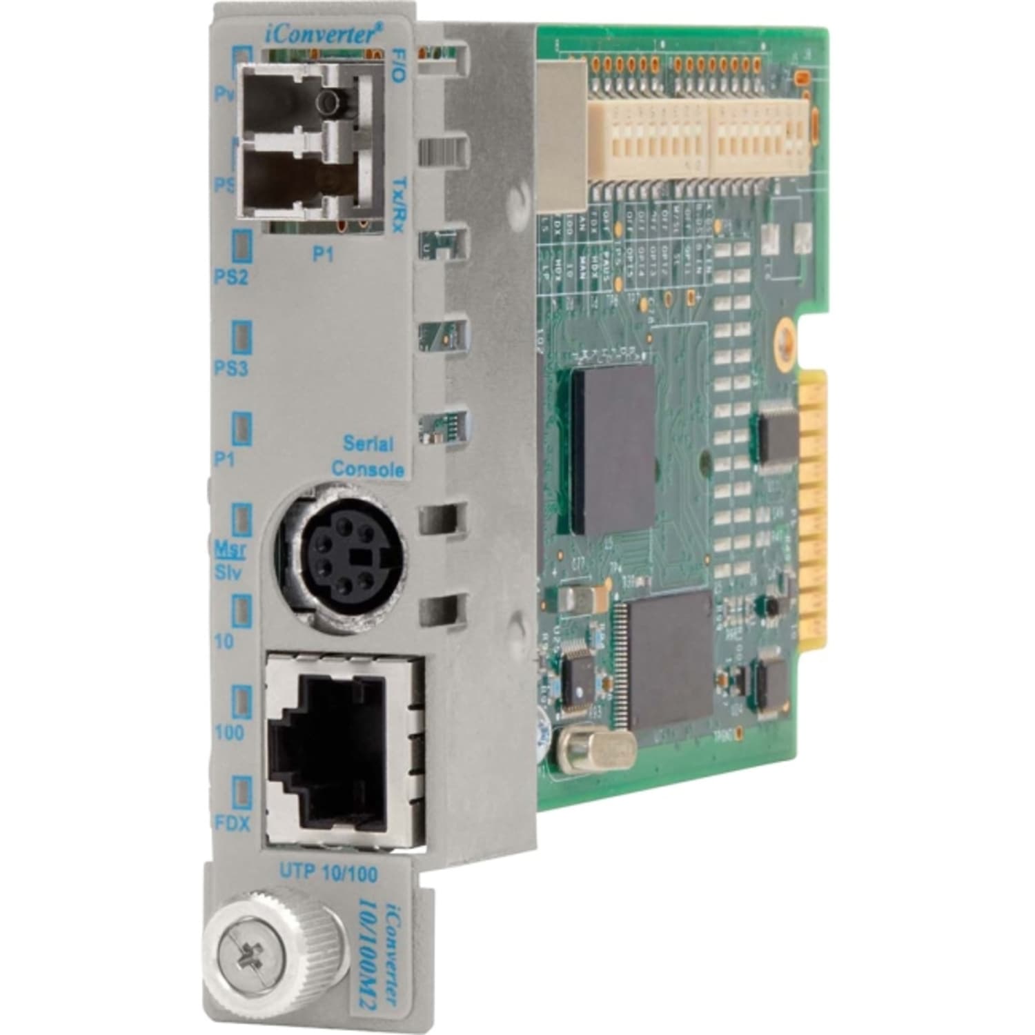 Omnitron iConverter 10/100M2 - Fiber media converter - 100Mb LAN - 10Base-T, 100Base-FX, 100Base-TX - 8907N1 - Image 3