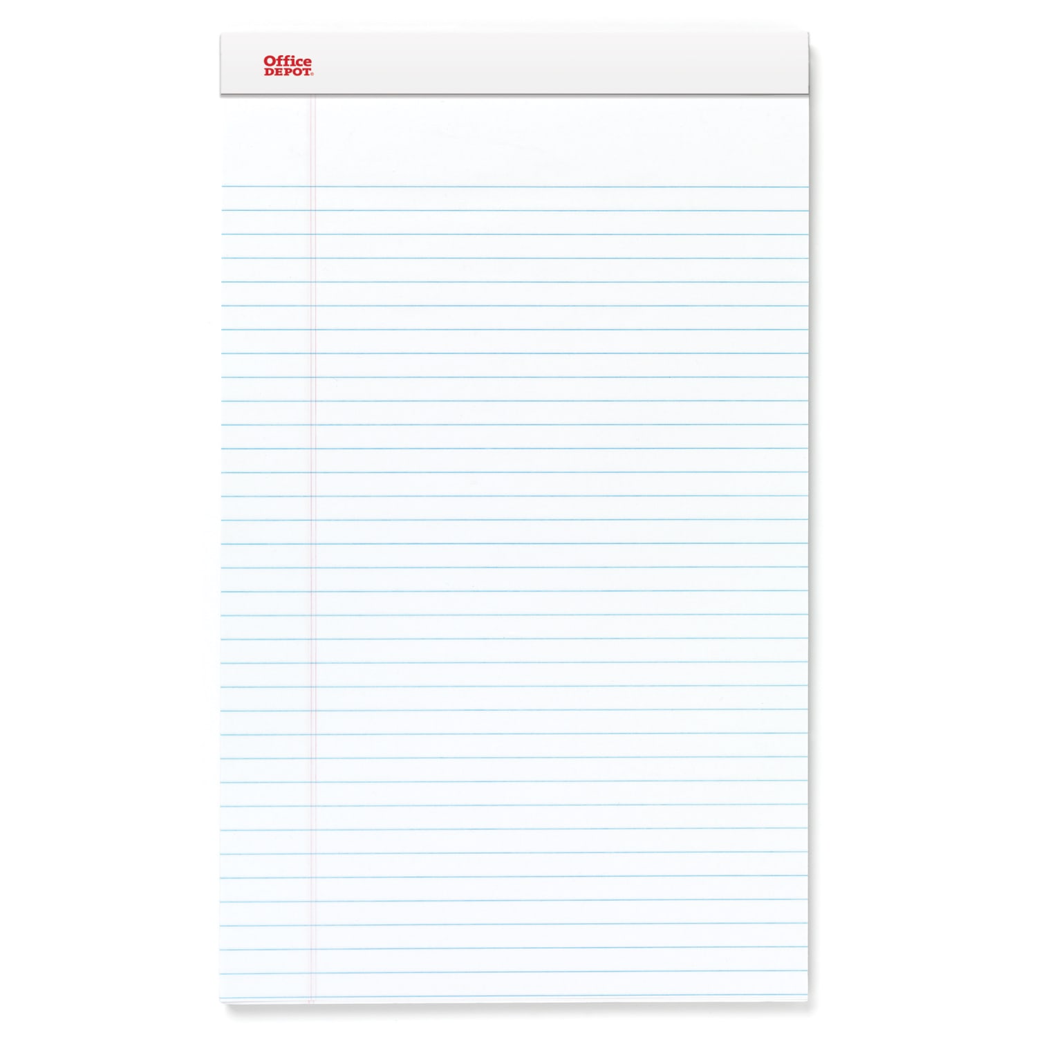 Office Depot Brand Writing Pads, 8 1/2in x 14in, Legal/Wide Ruled, 50 Sheets, White, Pack Of 12 Pads - Image 3