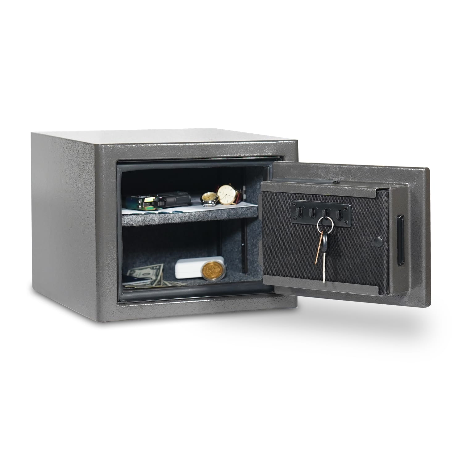 Sanctuary Diamond Biometric Lock Home/Office Safe, 0.79 Cu. Ft., Dark Grey Hammertone - Image 5