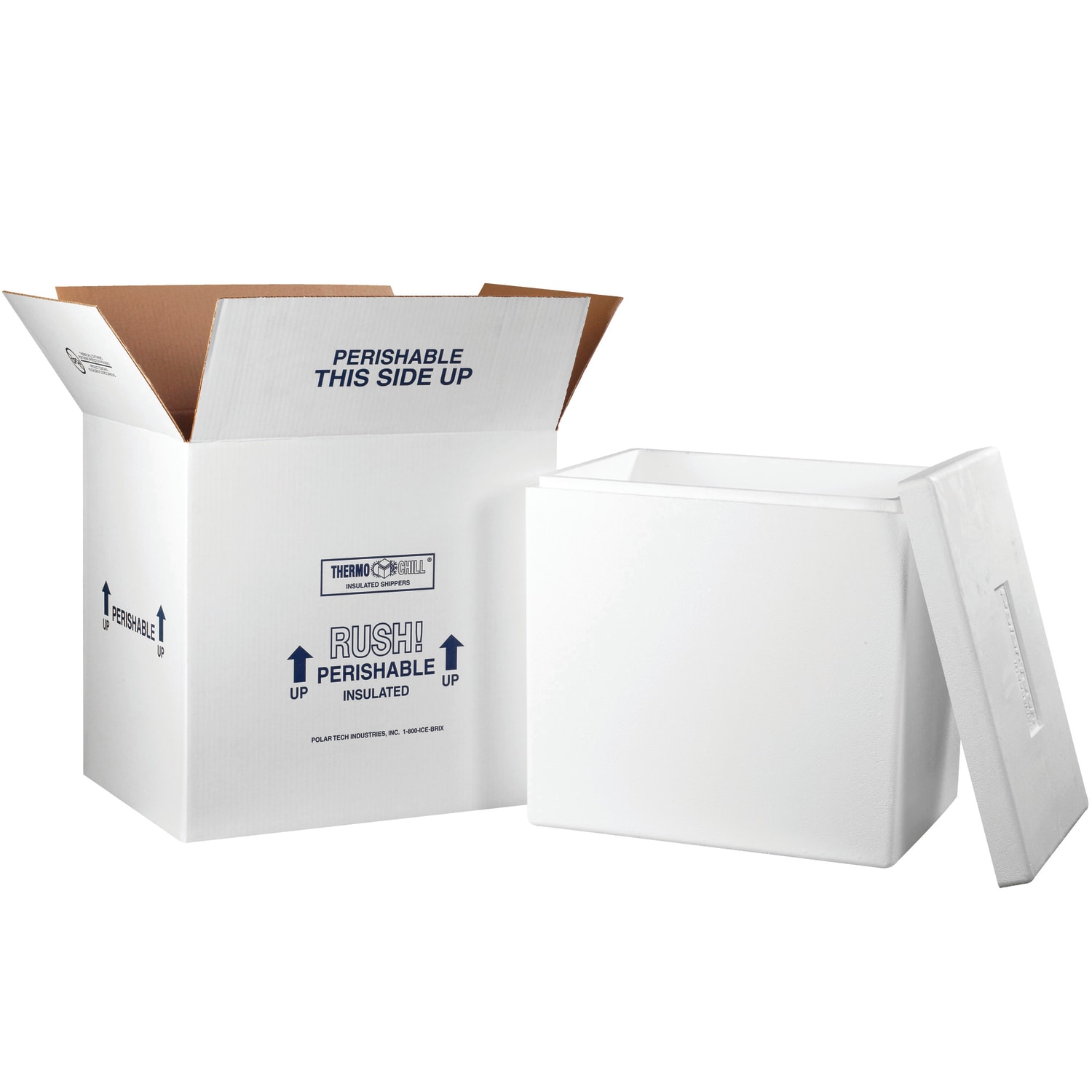 Partners Brand Insulated Shipping Kit, 19inH x 14inW x 18inD, White