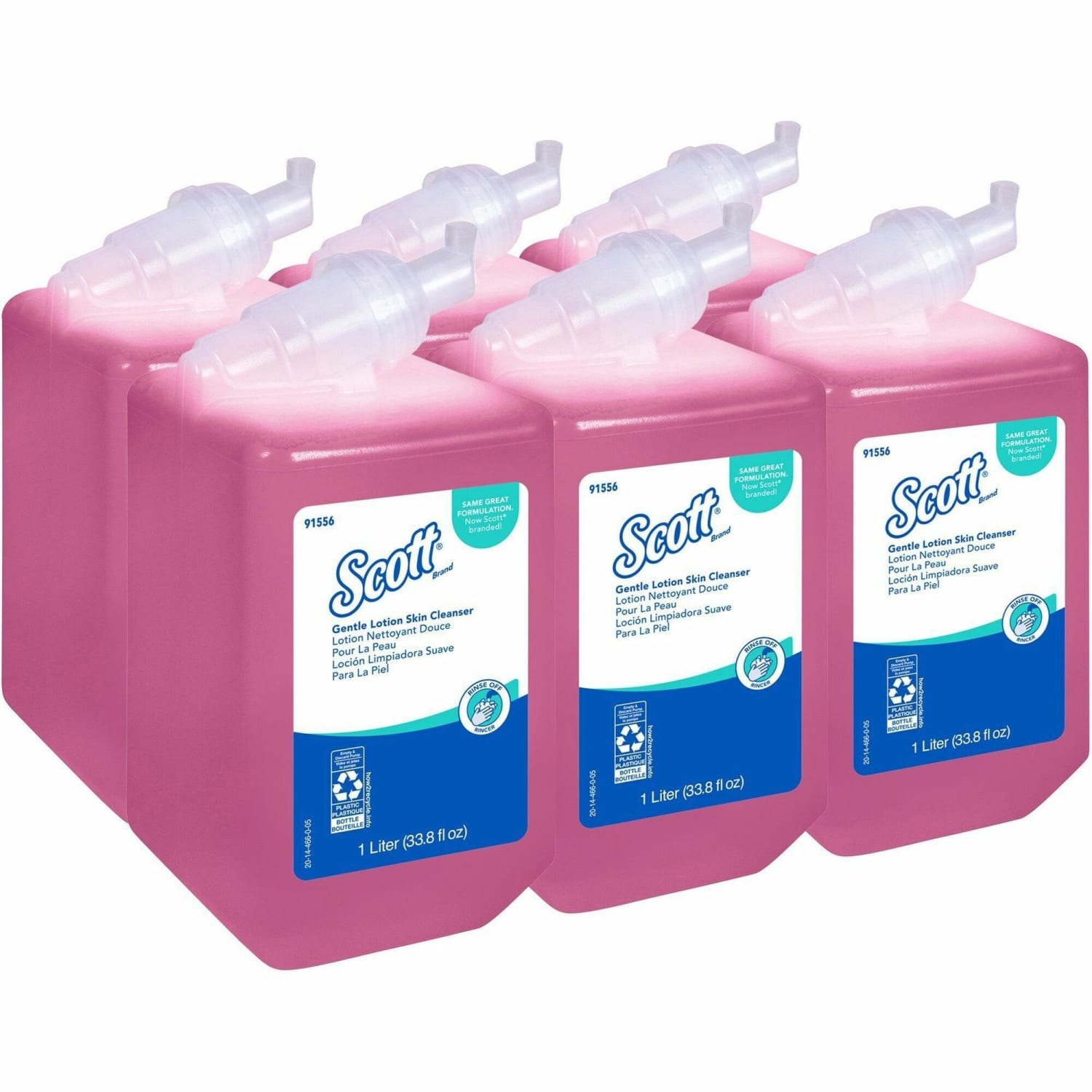 Scott Gentle Lotion Skin Cleanser - Lotion - 1.06 quart - Push Pump - For Normal Skin - pH Balanced Push Pump - 6 / Carton - Image 3