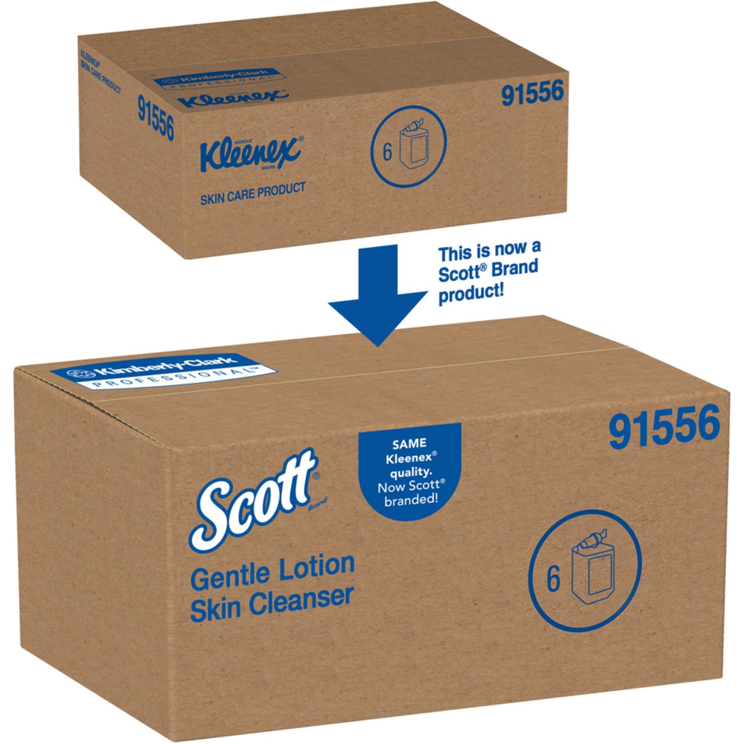 Scott Gentle Lotion Skin Cleanser - Lotion - 1.06 quart - Push Pump - For Normal Skin - pH Balanced Push Pump - 6 / Carton - Image 6