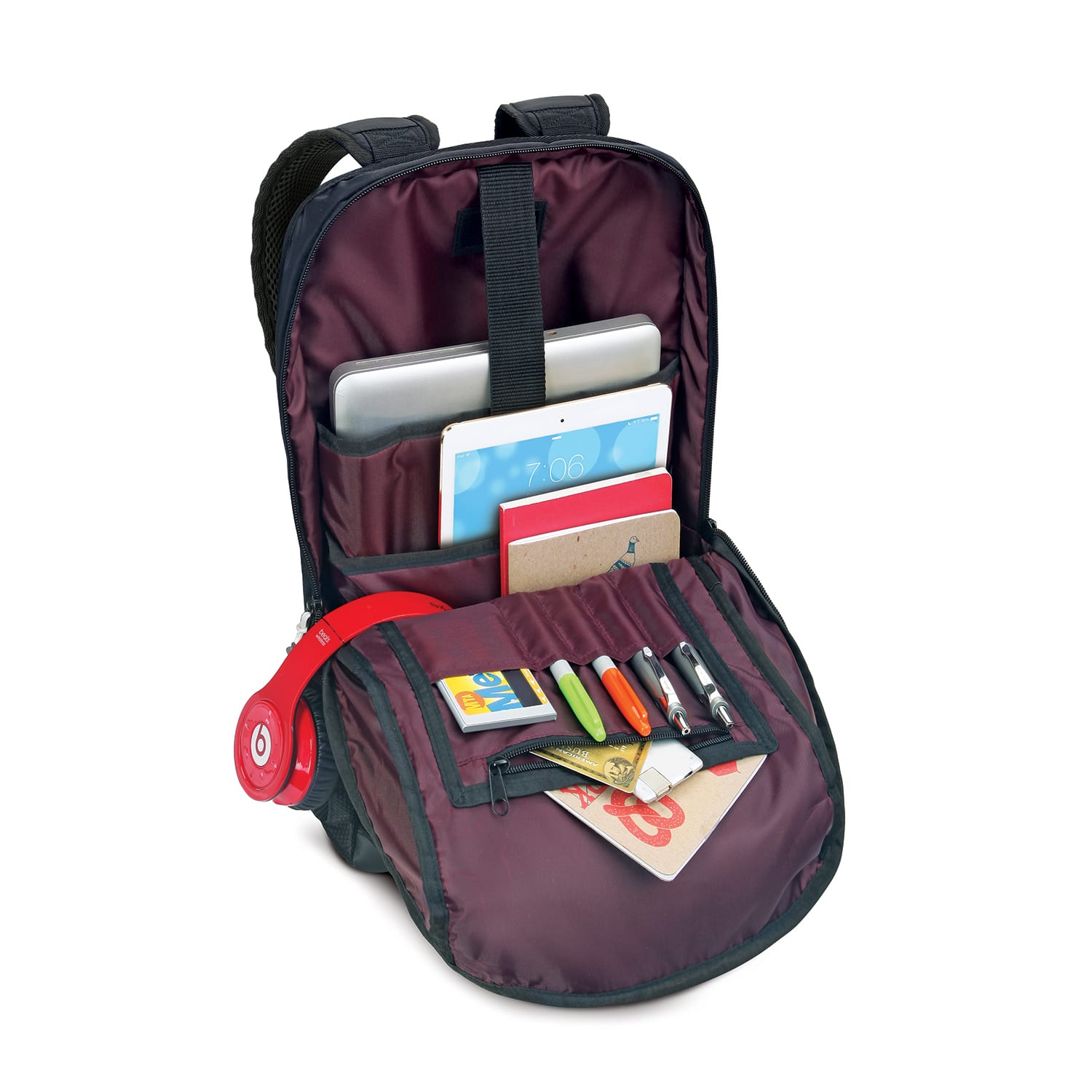 Solo New York Draft Laptop Backpack, Black - Image 6