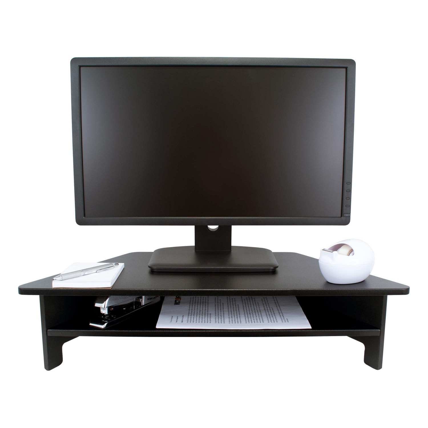 Victor High Rise Monitor Stand, Black - Image 5
