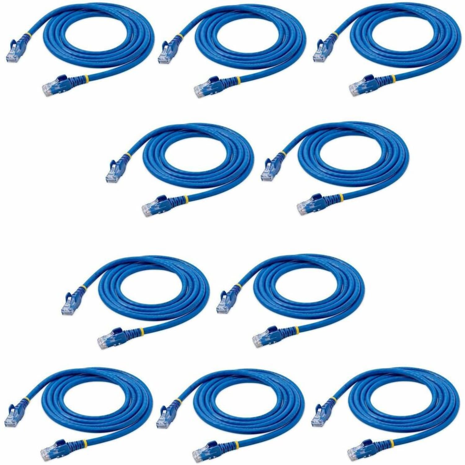 StarTech.com 5 ft. CAT6 Cable - 10 Pack - BlueCAT6 Patch Cable - Snagless RJ45 Connectors - Category 6 Cable - 24 AWG (N6PATCH5BL10PK) - CAT6 cable pack meets all Category 6 patch cable specifications - Image 3