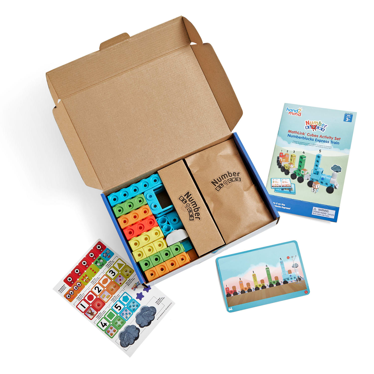 Hand2Mind MathLink Cubes Activity Set Numberblocks Express Train, Pre-K - 1 - Image 5