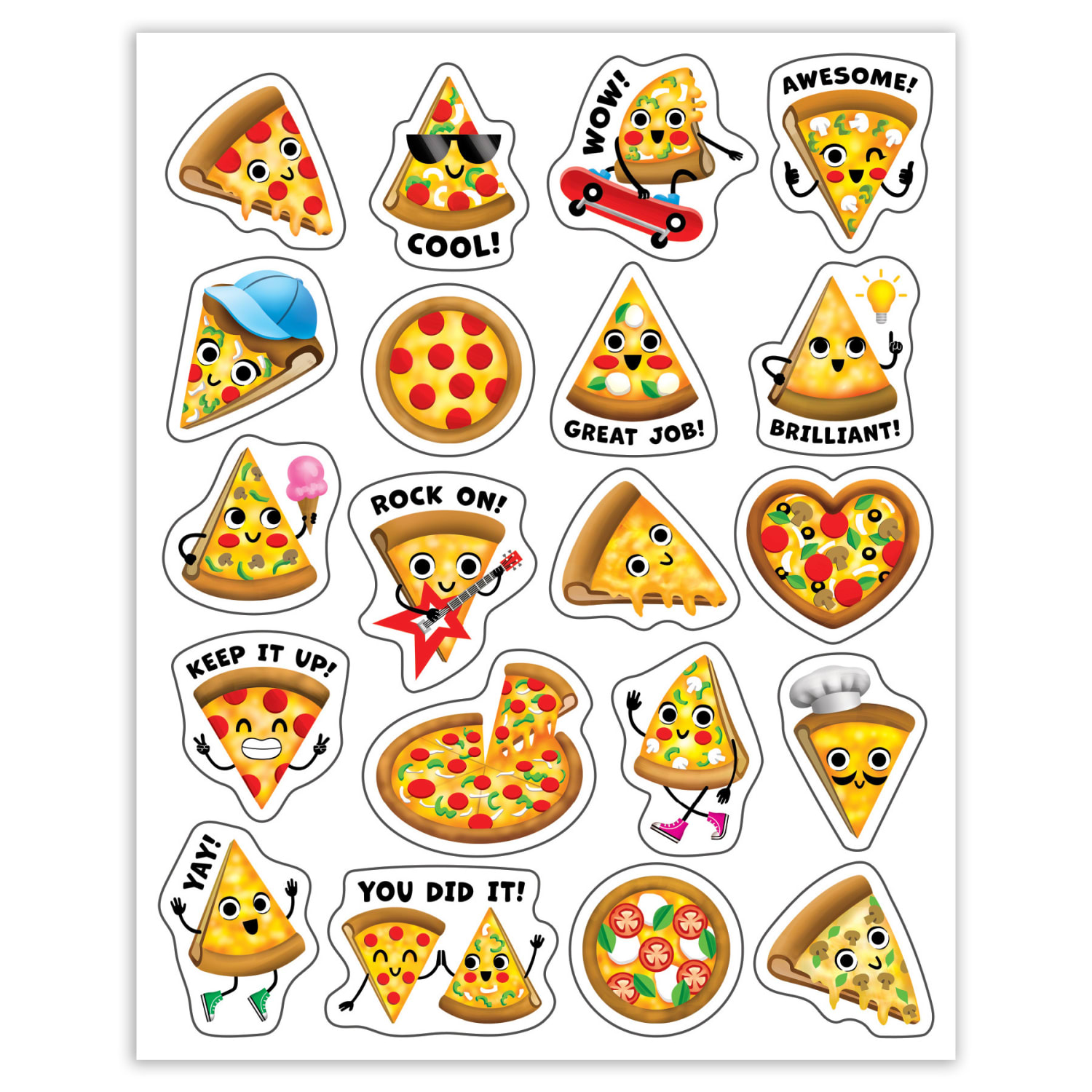 Teacher Created Resources Smelly Stickers, Pizza, 120 Per Pack, Set Of 6 Packs - Image 3