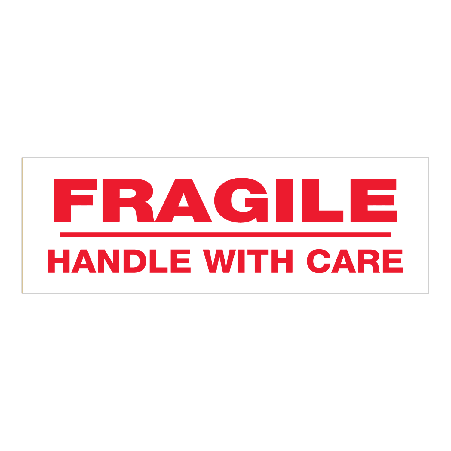 Tape Logic Pre-Printed Carton Sealing Tape, "Fragile Handle With Care", 2in x 110 Yd., Red/White, Case Of 36 - Image 3