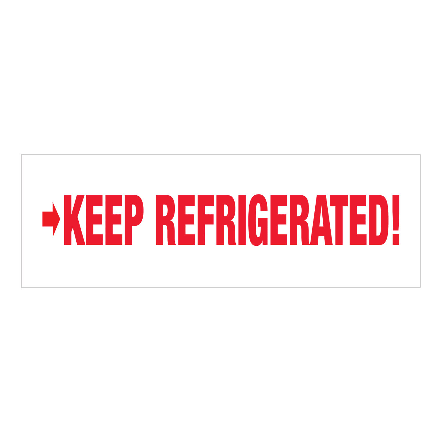 Tape Logic Pre-Printed Carton Sealing Tape, "Keep Refrigerated", 2in x 110 Yd., Red/White, Case Of 36 - Image 4