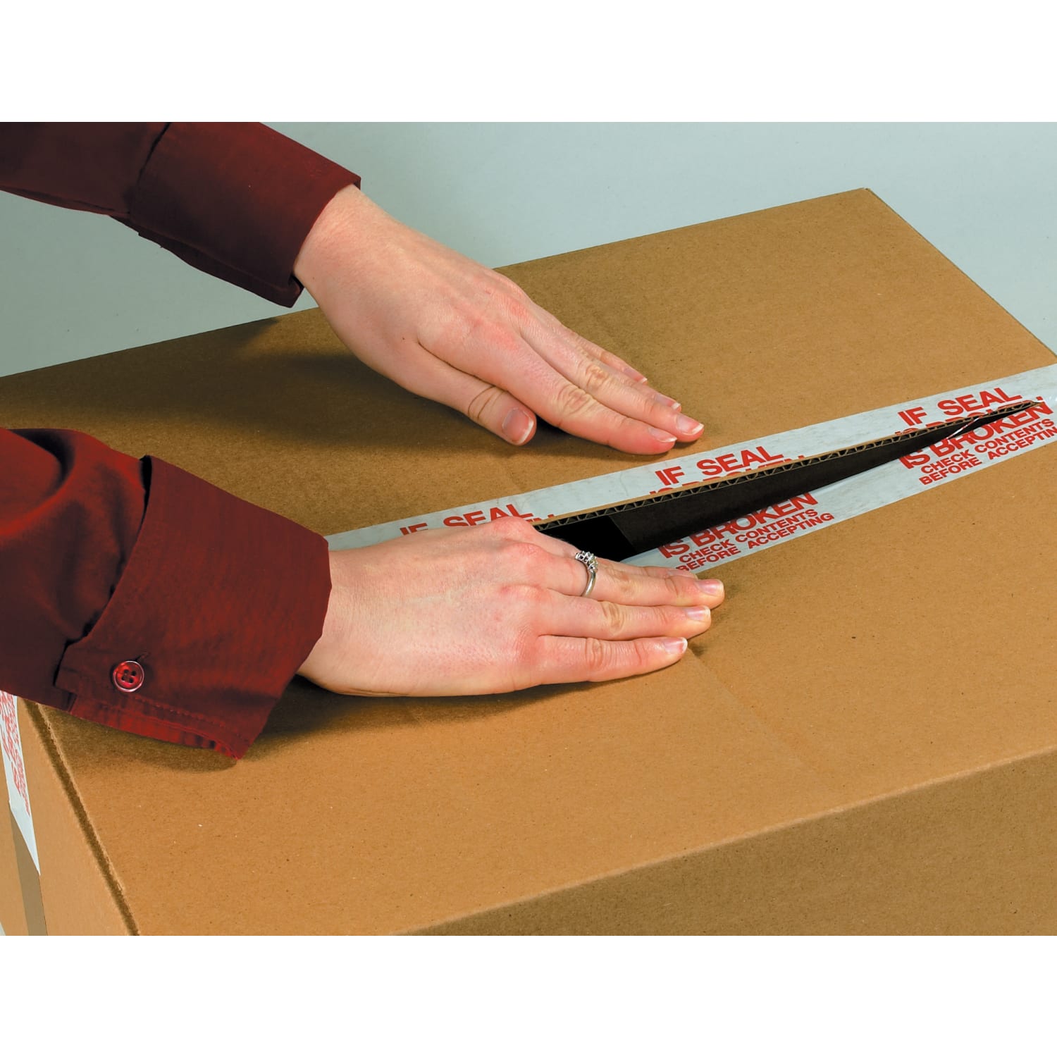 Tape Logic Pre-Printed Carton Sealing Tape, "Mixed Merchandise", 2in x 110 Yd., Red/White, Case Of 36 - Image 5
