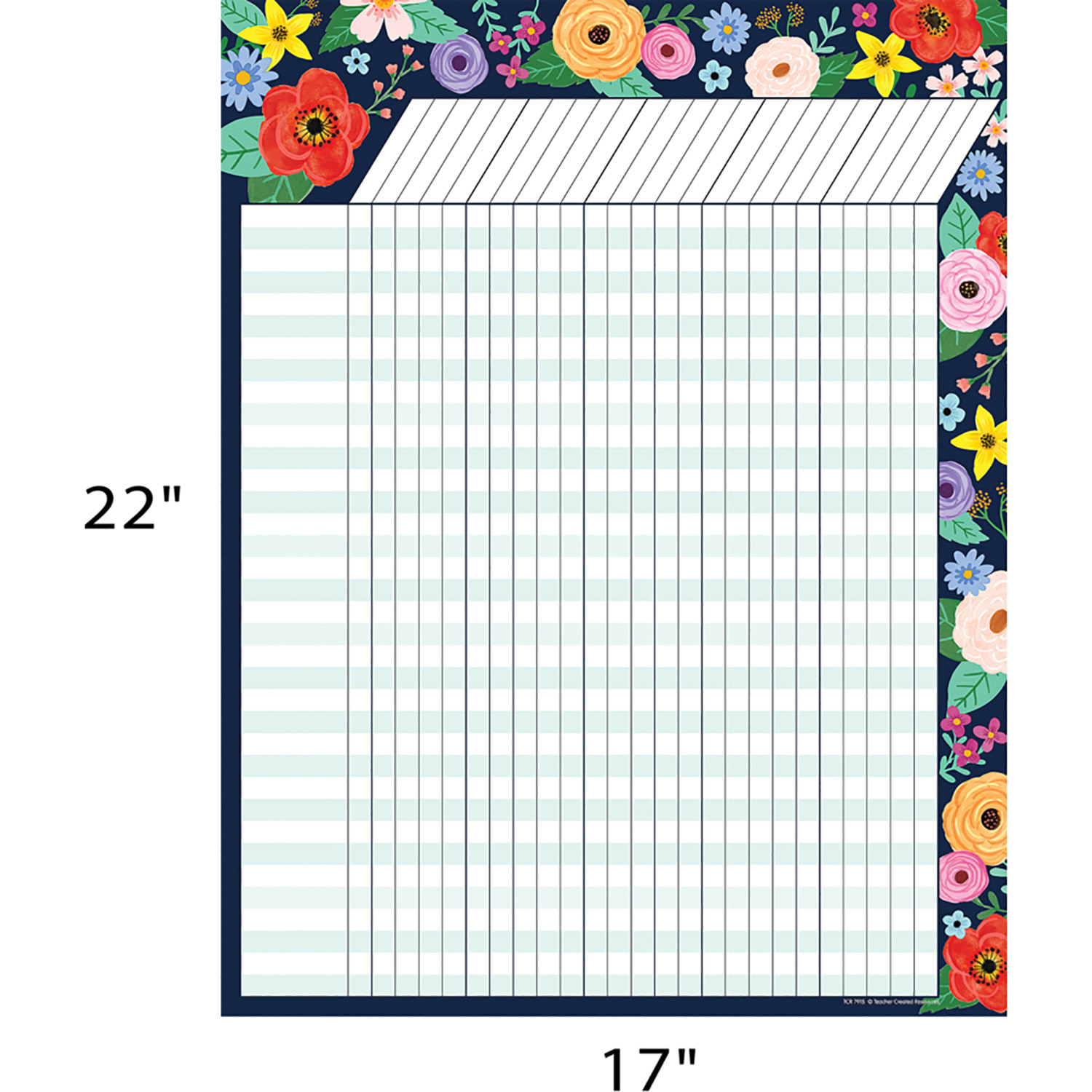 Teacher Created Resources Incentive Charts, 17in x 22in, Wildflowers, Pack Of 6 Charts - Image 4