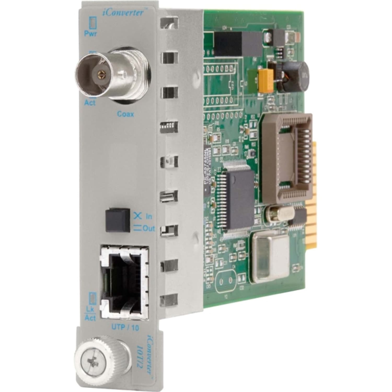 Omnitron Systems iConverter 8340-0 Ethernet Media Converter - 1 x RJ-45 , 1 x BNC - 10Base-T, 10Base-2 - Image 3