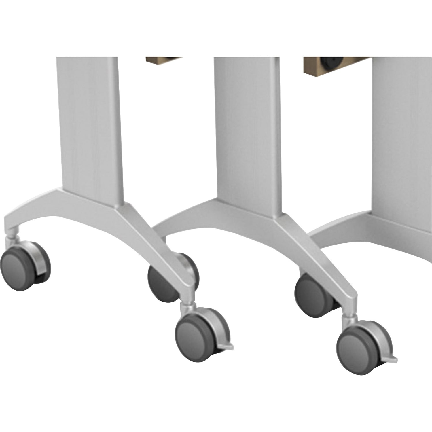 Special-T Link 72in Table Flip Base - Metallic Silver Flip Base - 27.75in Height x 17.50in Width - Assembly Required - Image 4