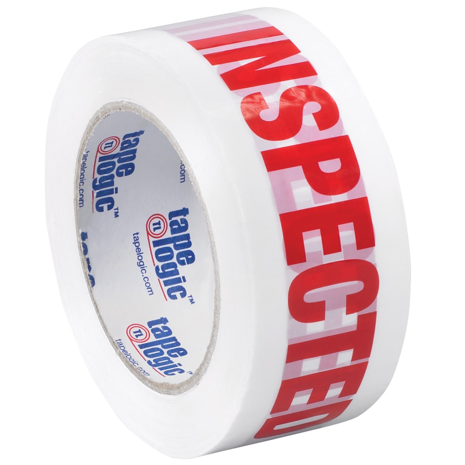 Tape Logic Pre-Printed Carton Sealing Tape, "Inspected", 2in x 110 Yd., Red/White, Case Of 36 - Image 3