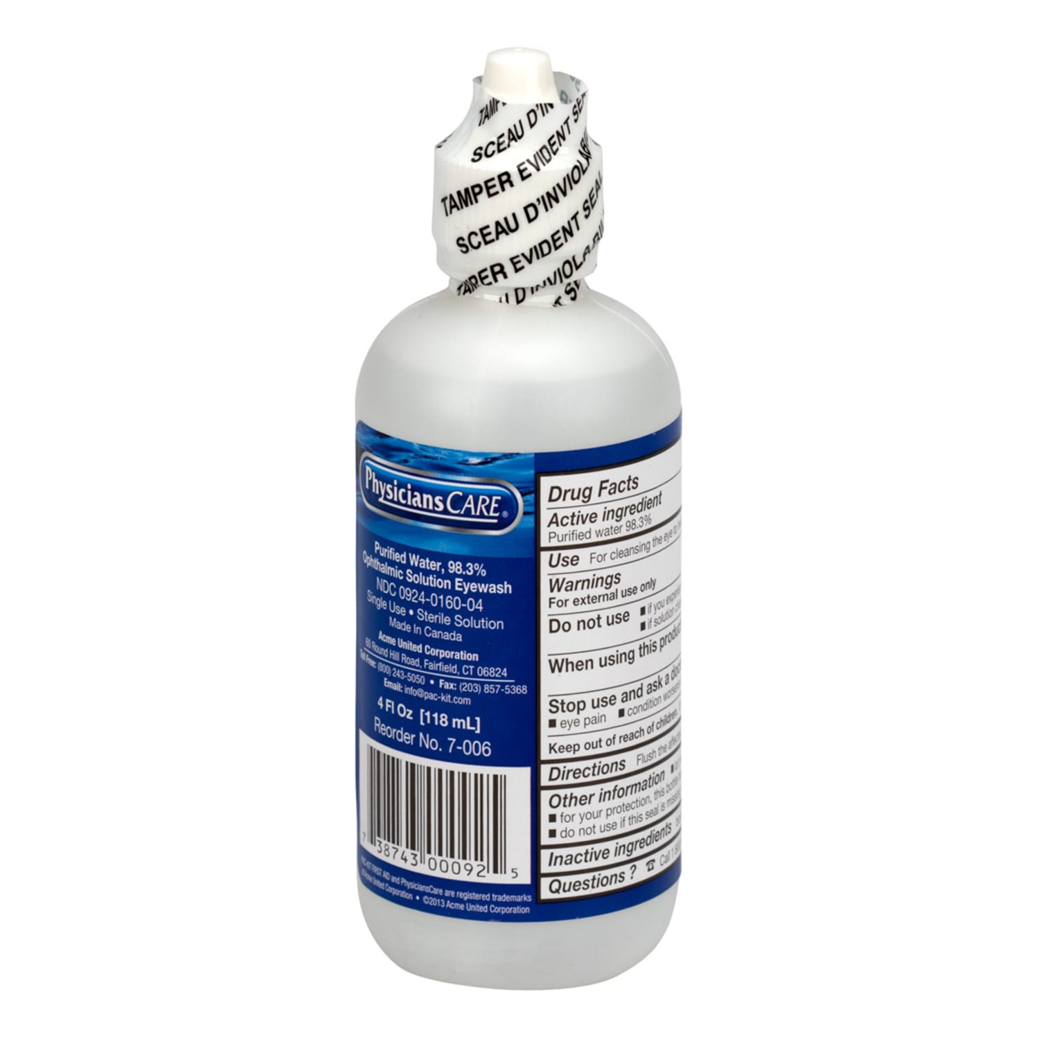 PhysiciansCare Eyewash Solution, 4 Oz, Clear - Image 3