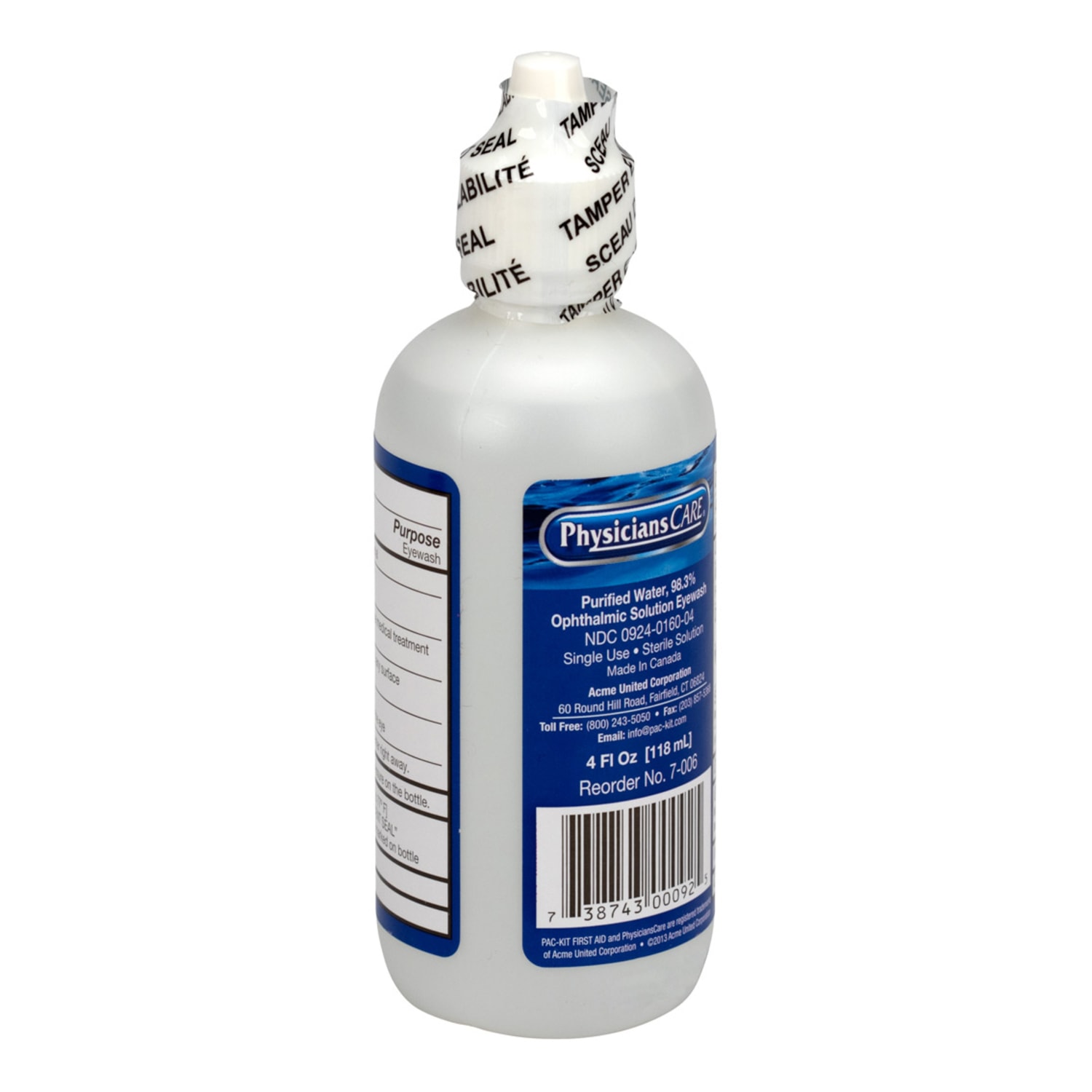 PhysiciansCare Eyewash Solution, 4 Oz, Clear - Image 5