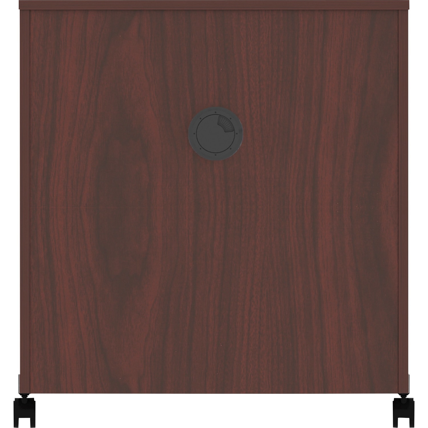 Lorell Mobile Machine Stand with Shelf - 30.75in Height x 28in Width x 19.25in Depth - Mahogany - Laminated Particleboard - Mahogany - Image 5