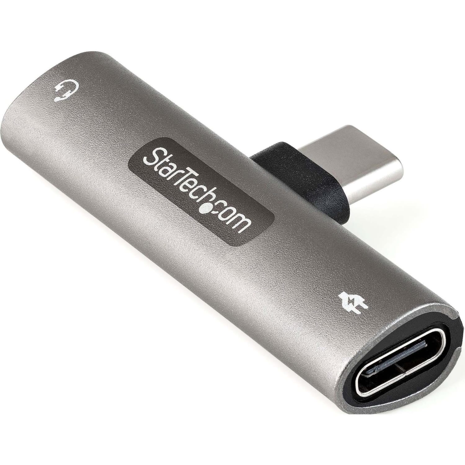 StarTech.com USB C Audio & Charge Adapter, USB-C Audio Adapter with 3.5mm Headset Jack and USB Type-C PD Charging,  - CDP235APDM