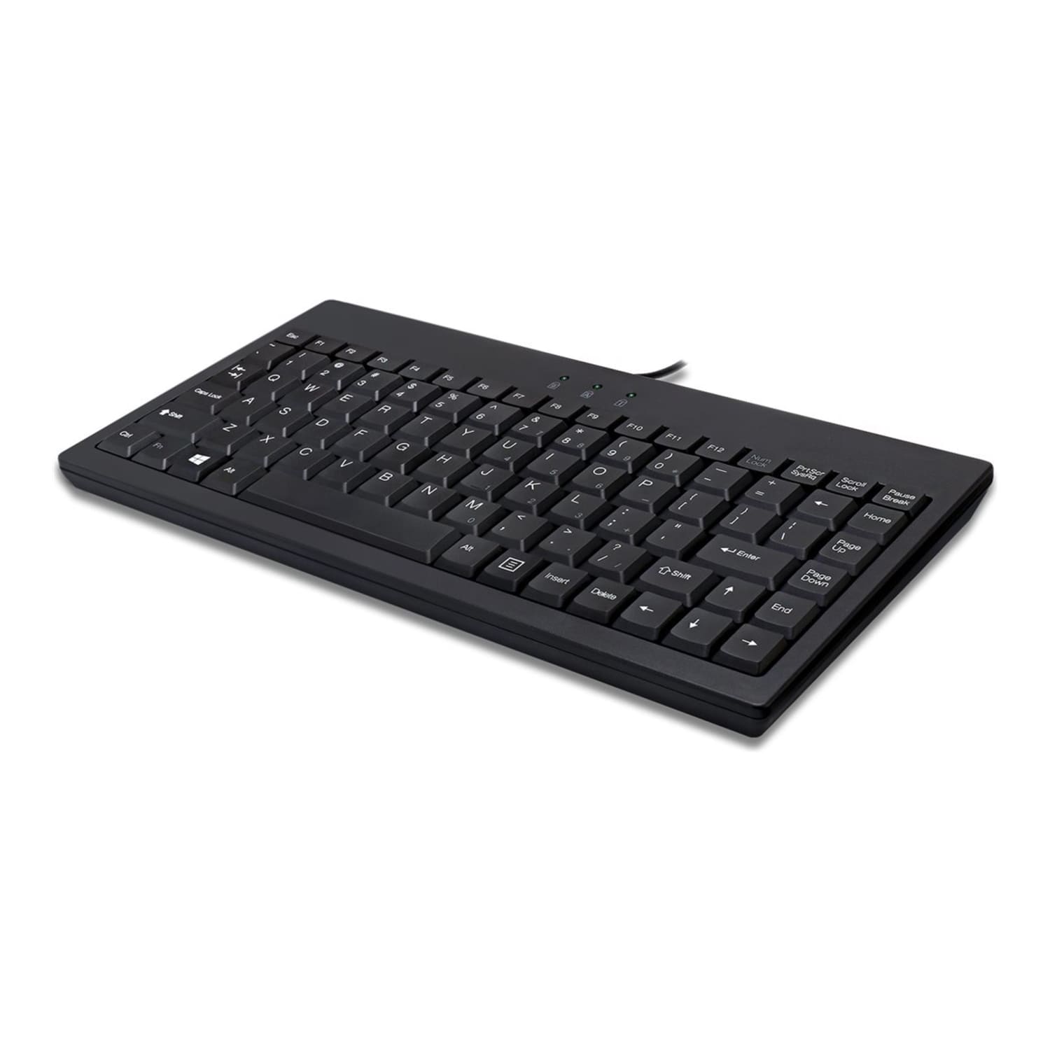 Adesso AKB-110B EasyTouch USB/PS/2 Mini Keyboard, Black - Image 3