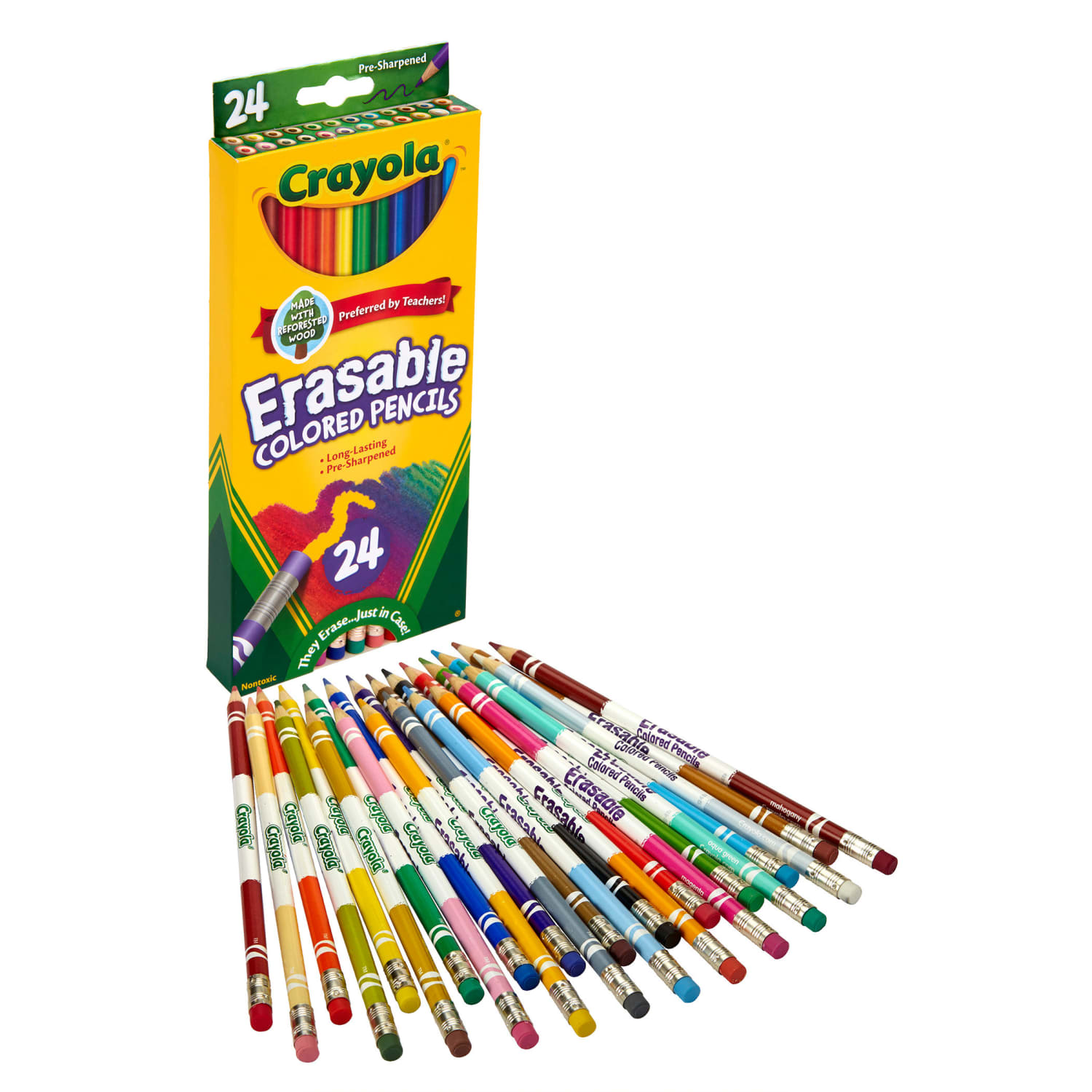 Crayola Erasable Colored Pencils, 24 Per Box, Set Of 3 Boxes - Image 5