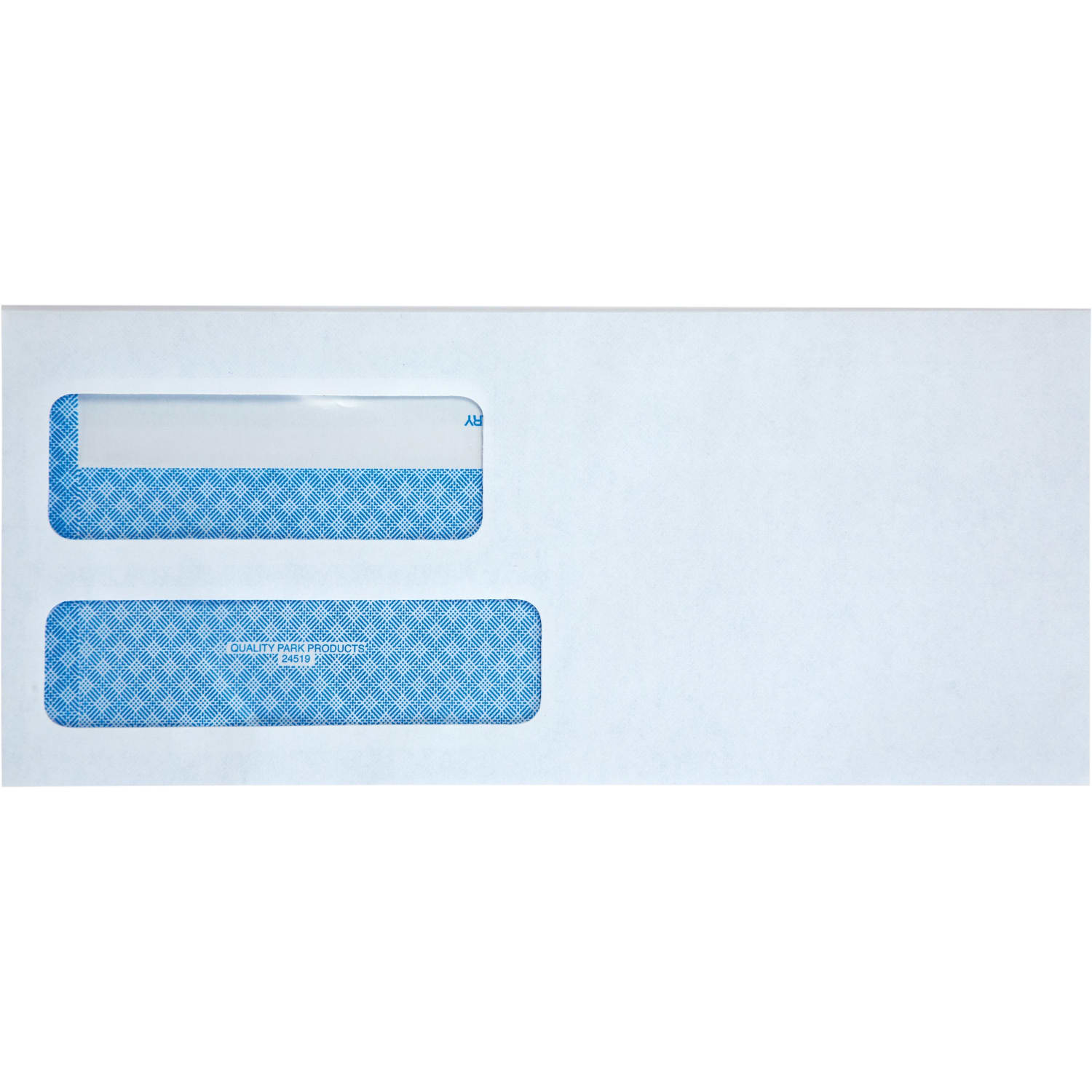 Quality Park No. 9 Double Window Security Tint Envelopes with Self-Seal Closure - Security - #9 - 3 7/8in Width x 8 7/8in Length - 24 lb - Adhesive - 250 Box - White - Image 3