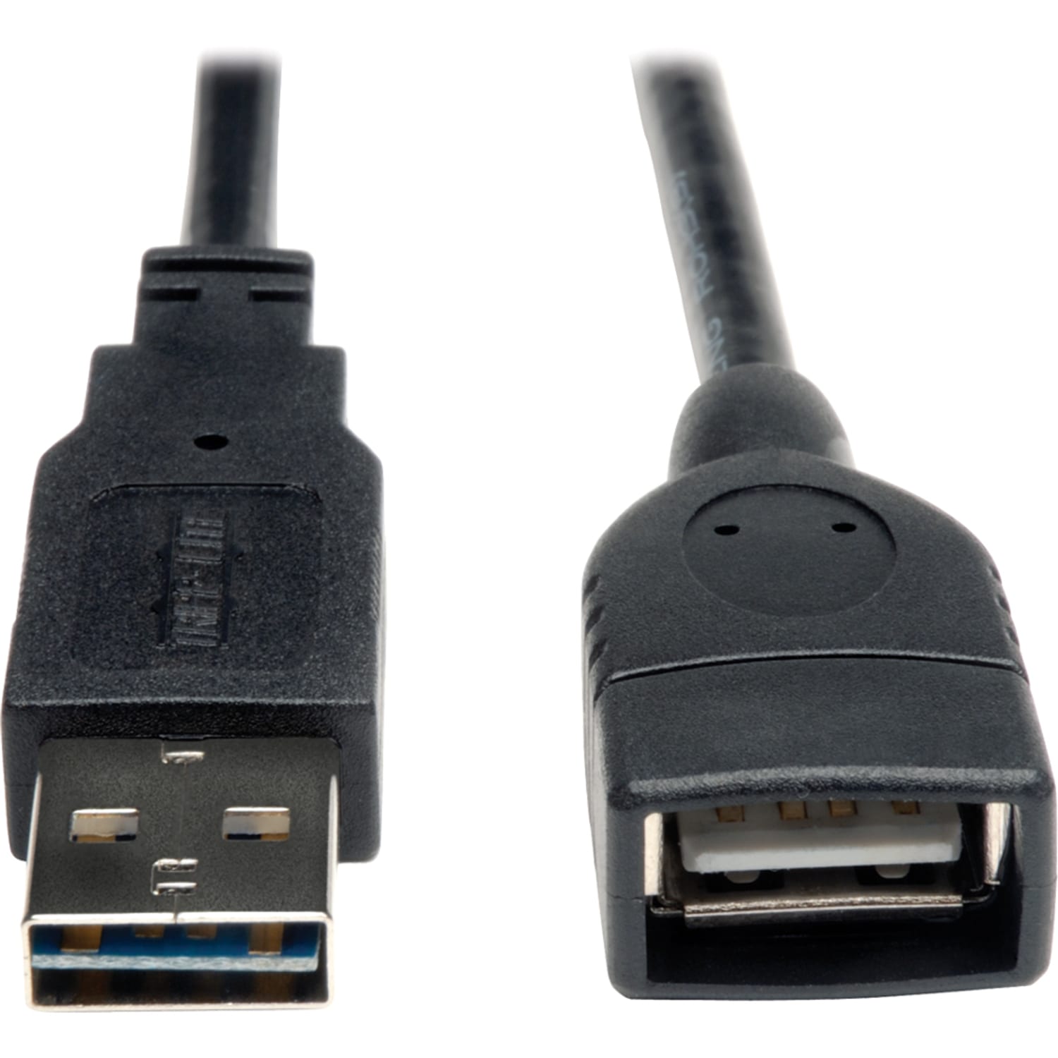 Eaton Tripp Lite Series Universal Reversible USB 2.0 Extension Cable (Reversible A to A M/F), 1 ft. (0.31 m) - USB extension cable - USB (F) to USB (M) - USB 2.0 - 1 ft - molded - black - Image 3
