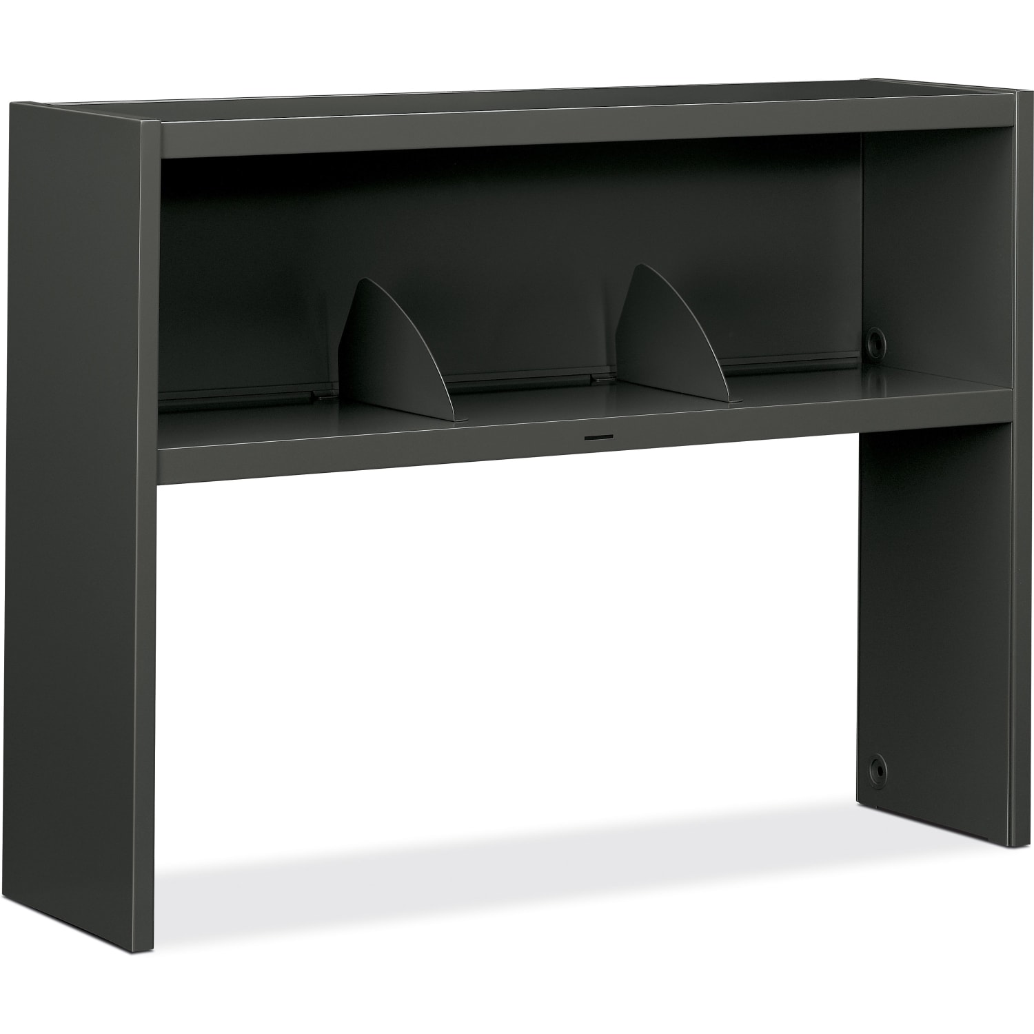 HON 38000 Series Stack-On Steel Hutch, 48inW, Charcoal - Image 4
