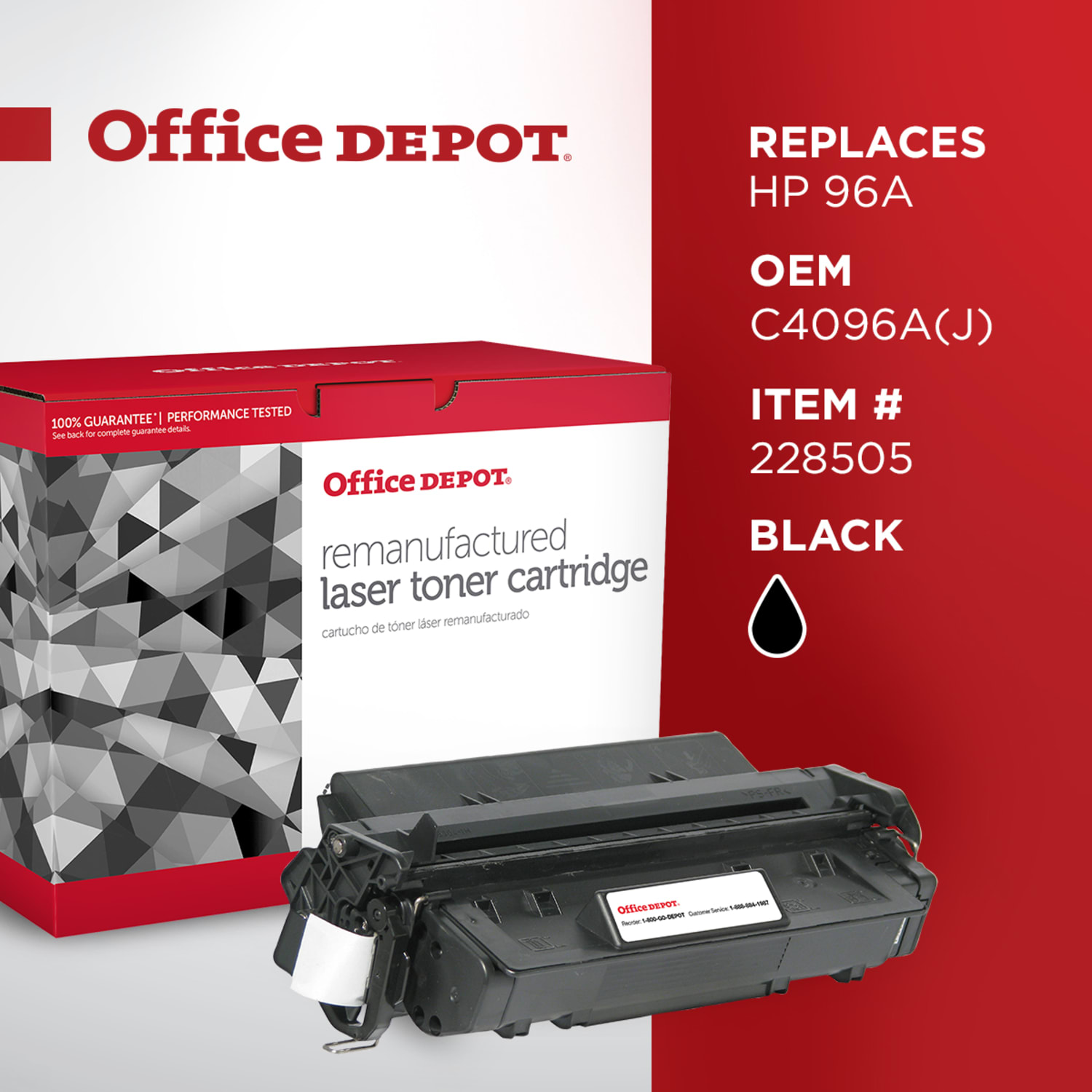 Office Depot Remanufactured Black Extra-High Yield Toner Cartridge Replacement For HP 96A, C4096A, OD96EHY - Image 6