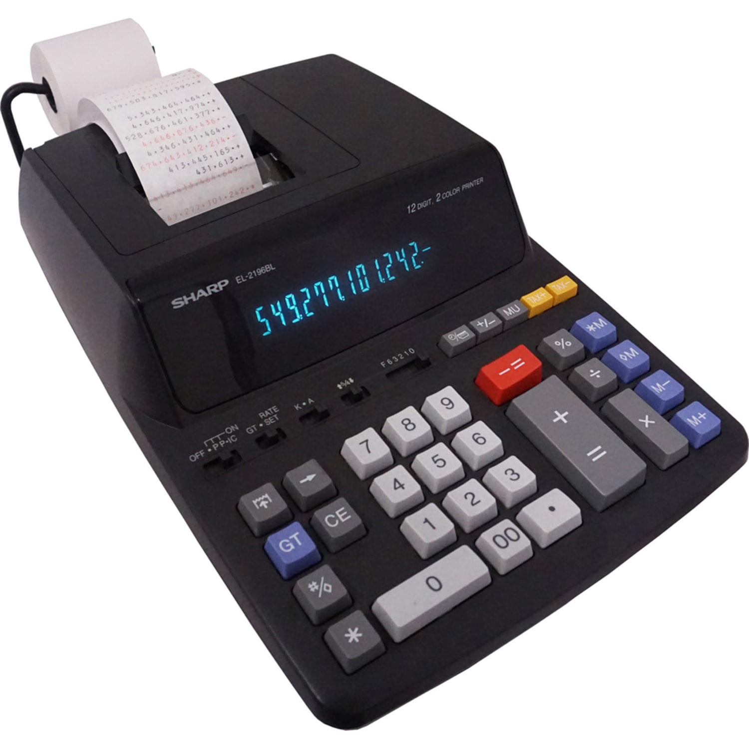 Sharp EL-2196BL Printing Calculator, Black - Image 6