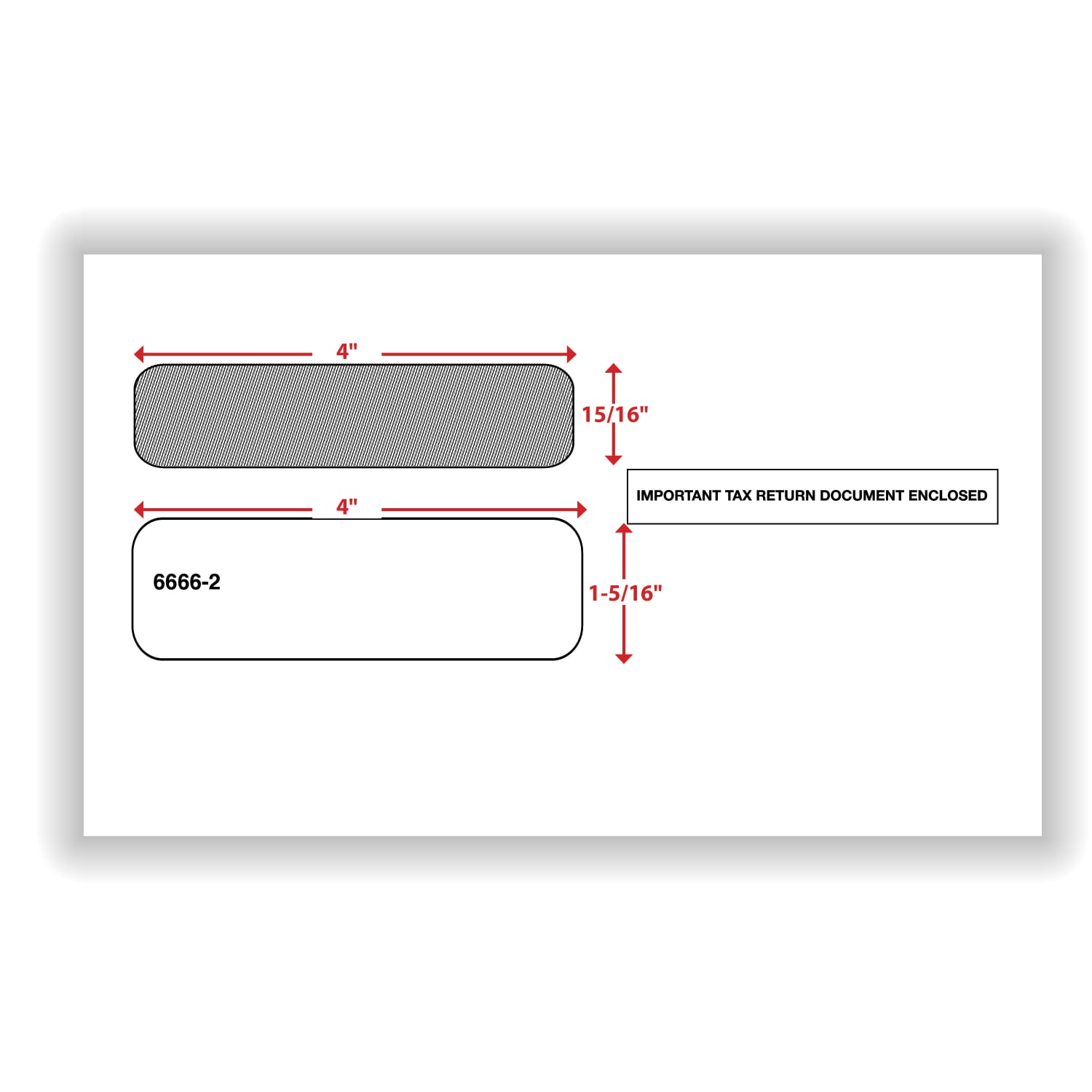 ComplyRight Double-Window Envelopes For W-2 Laser And Continuous Tax Forms, 5-5/8in x 9-1/4in, Self-Seal, White, Pack Of 50 Envelopes - Image 4