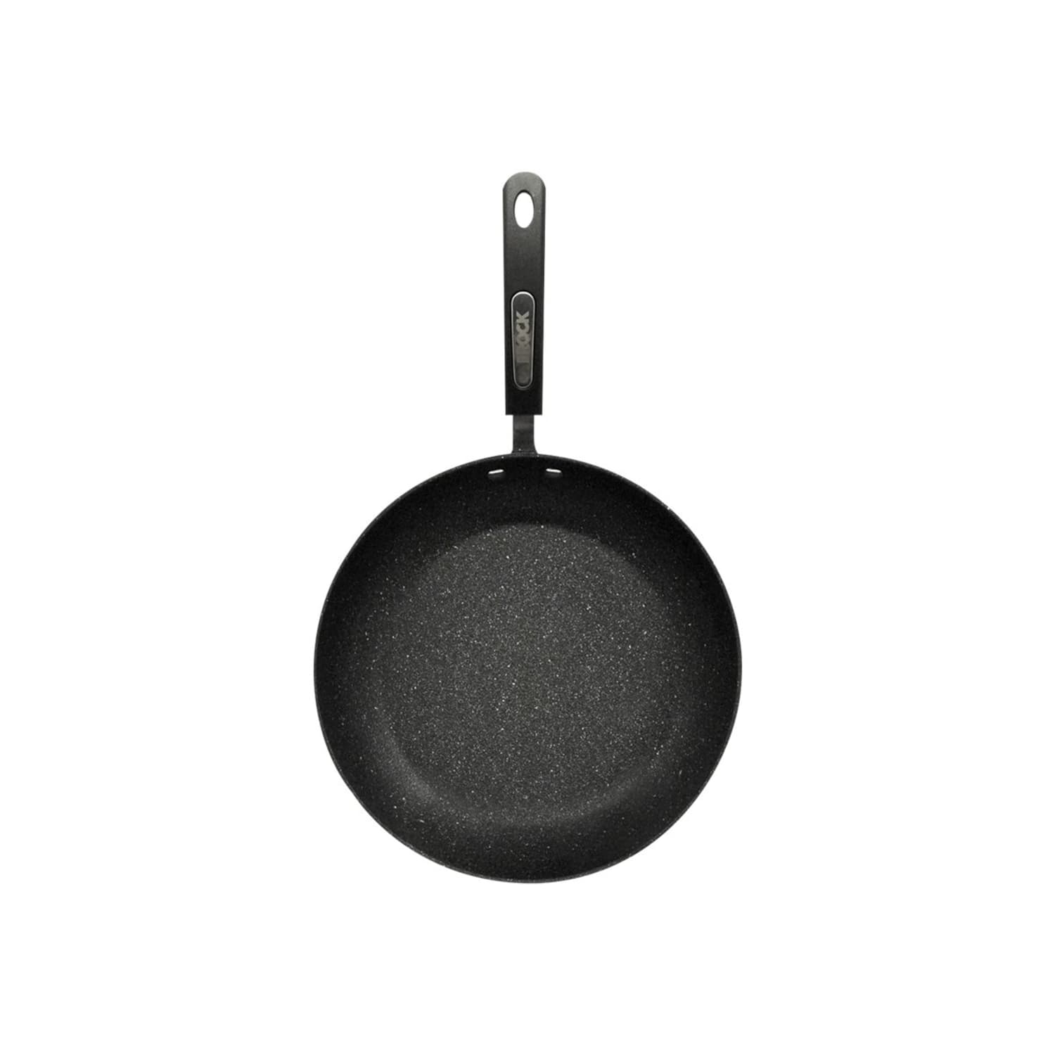 Starfrit The Rock 11in Fry Pan with Bakelite Handle - 11in Diameter Frying Pan - Forged Aluminum Base, Cast Stainless Steel Handle - 0309360060000