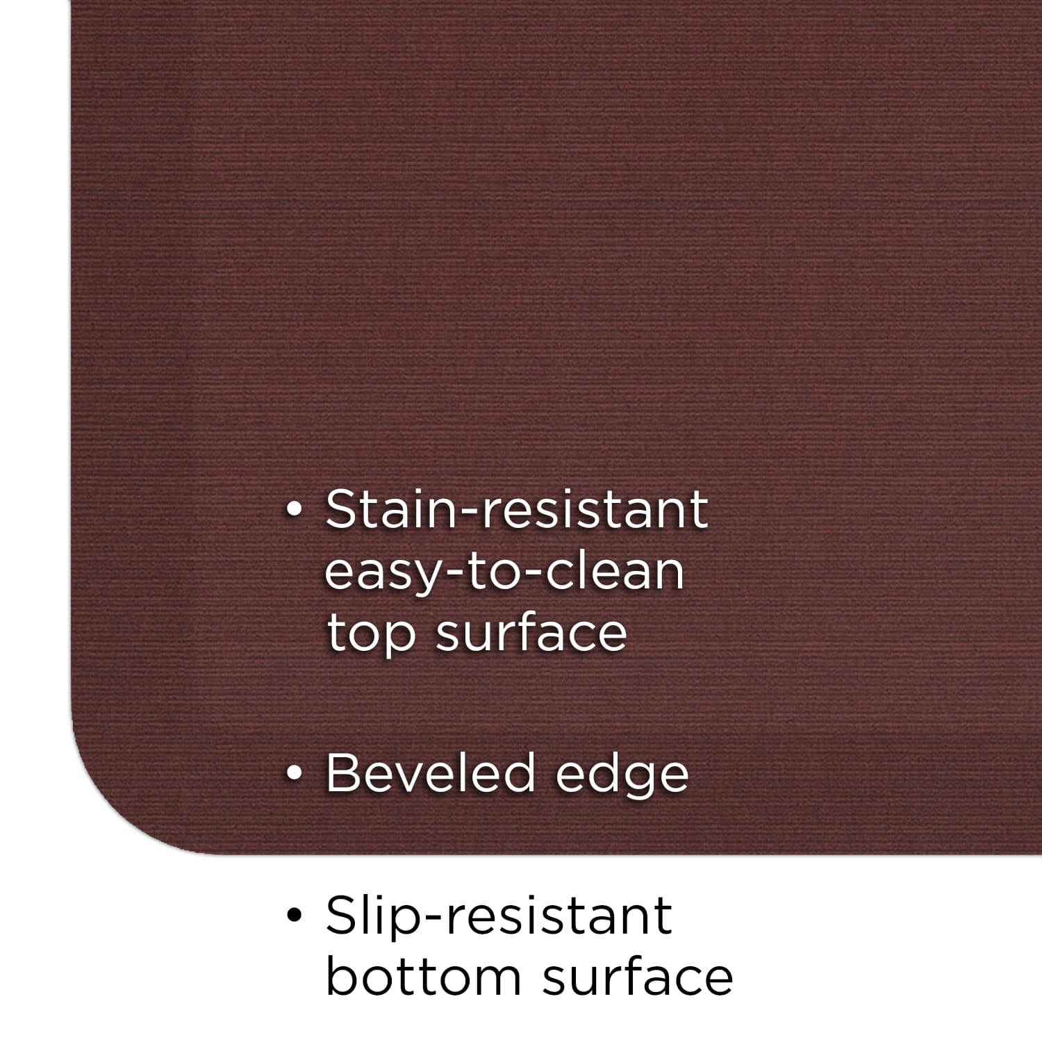 GelPro Designer Comfort Polyurethane Anti-Fatigue Mat For Hard Floors, 20in x 30in, Grasscloth Crimson - Image 4