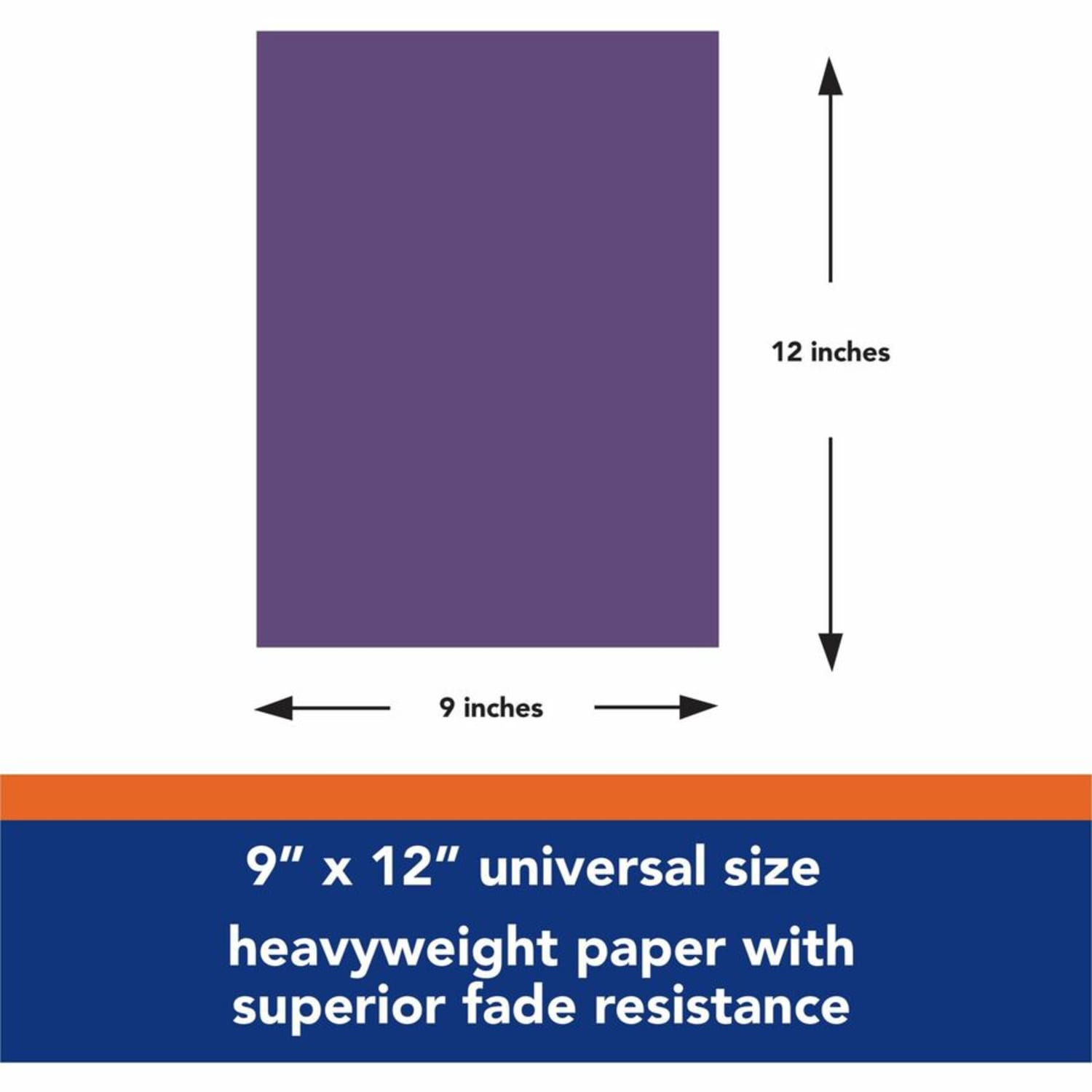 Tru-Ray Construction Paper, 50% Recycled, 9in x 12in, Purple, Pack Of 50 - Image 5