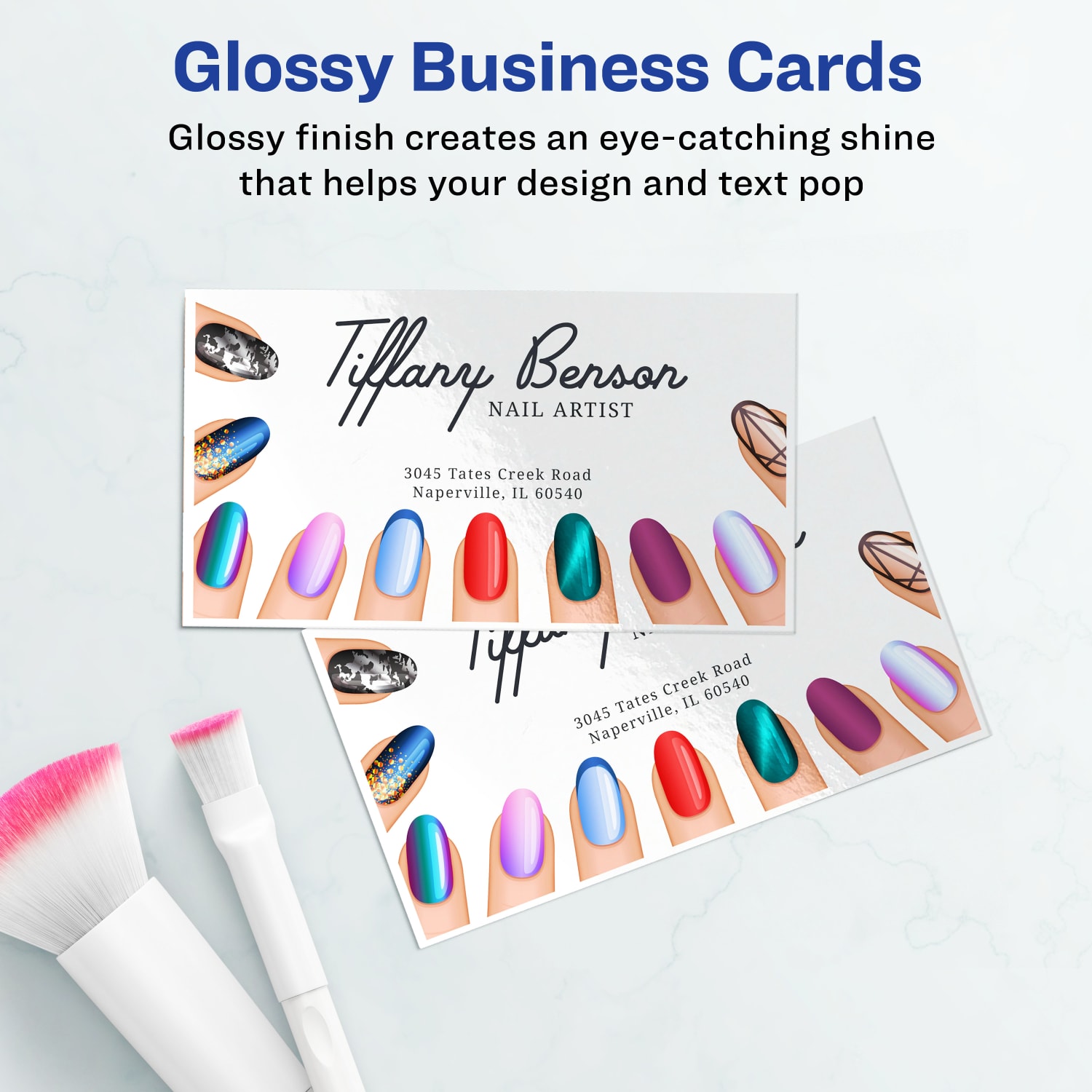 Avery Clean Edge Printable Business Cards With Sure Feed Technology For Inkjet Printers, 2in x 3.5in, Glossy White, 200 Blank Cards - Image 4