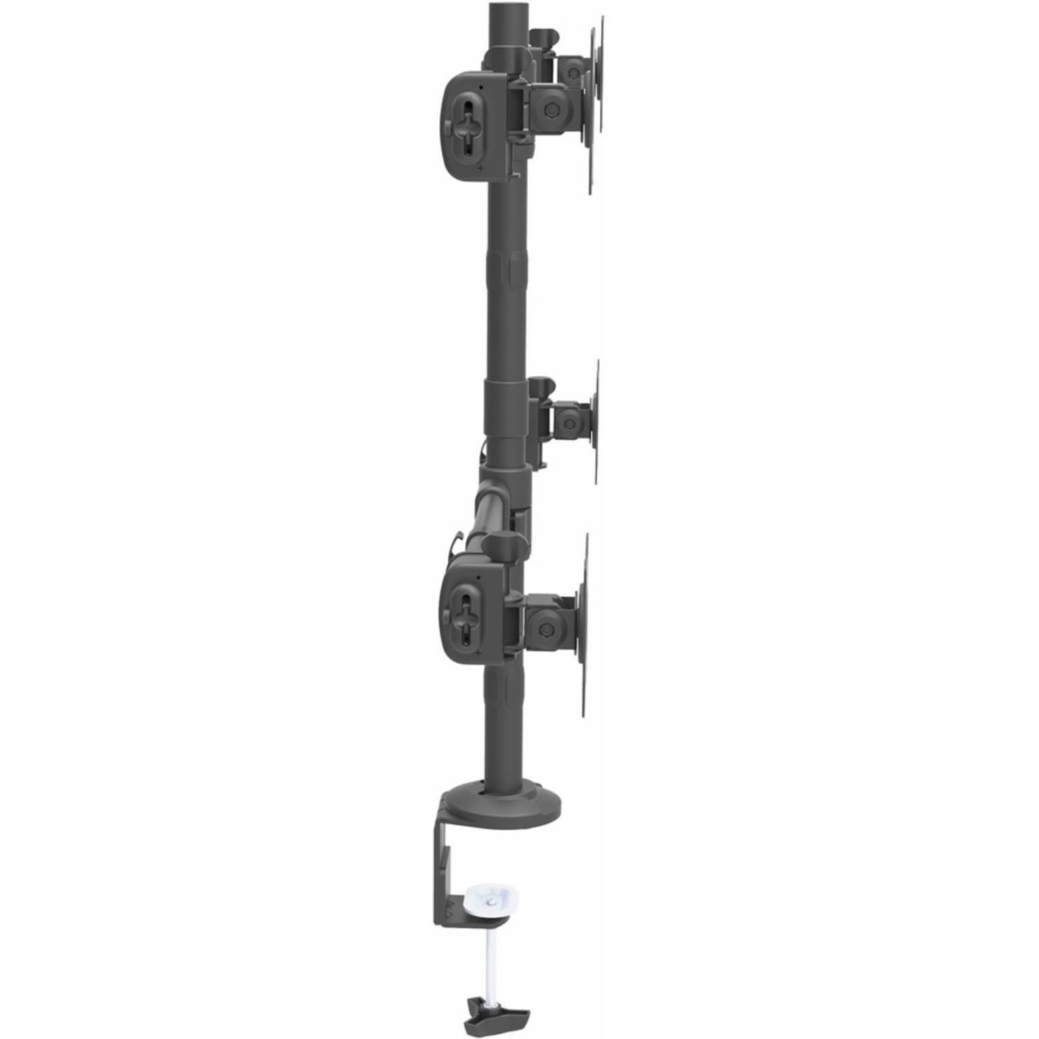 StarTech.com Desk Mount Quad Monitor Arm - 4 VESA Displays up to 27in - Ergonomic Height Adjustable Articulating Pole Mount - Clamp/Grommet - Image 5