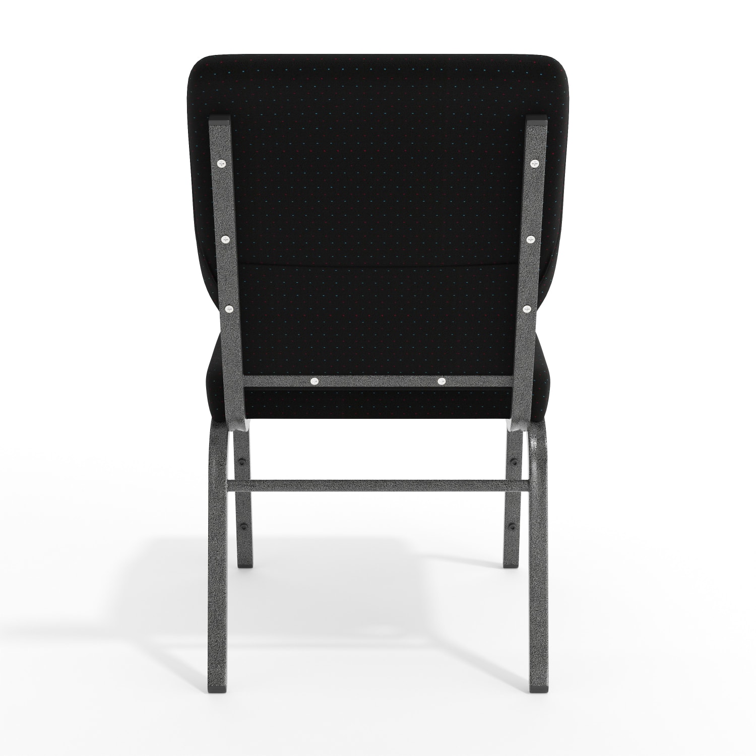 Flash Furniture HERCULES Series Stackable Church Chair, Black/Silvervein - Image 9