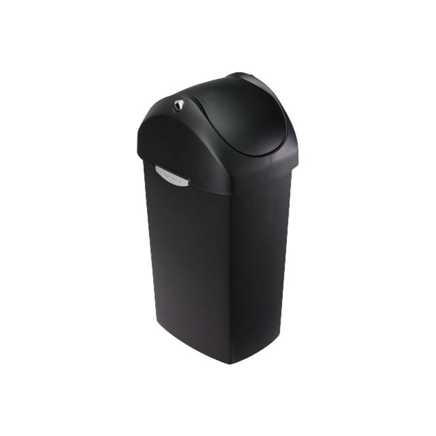 simplehuman Square Swing-Lid Plastic Trash Can, 15 Gallons, 32-4/5inH x 13-1/2inW x 16-7/10inD, Black - Image 5