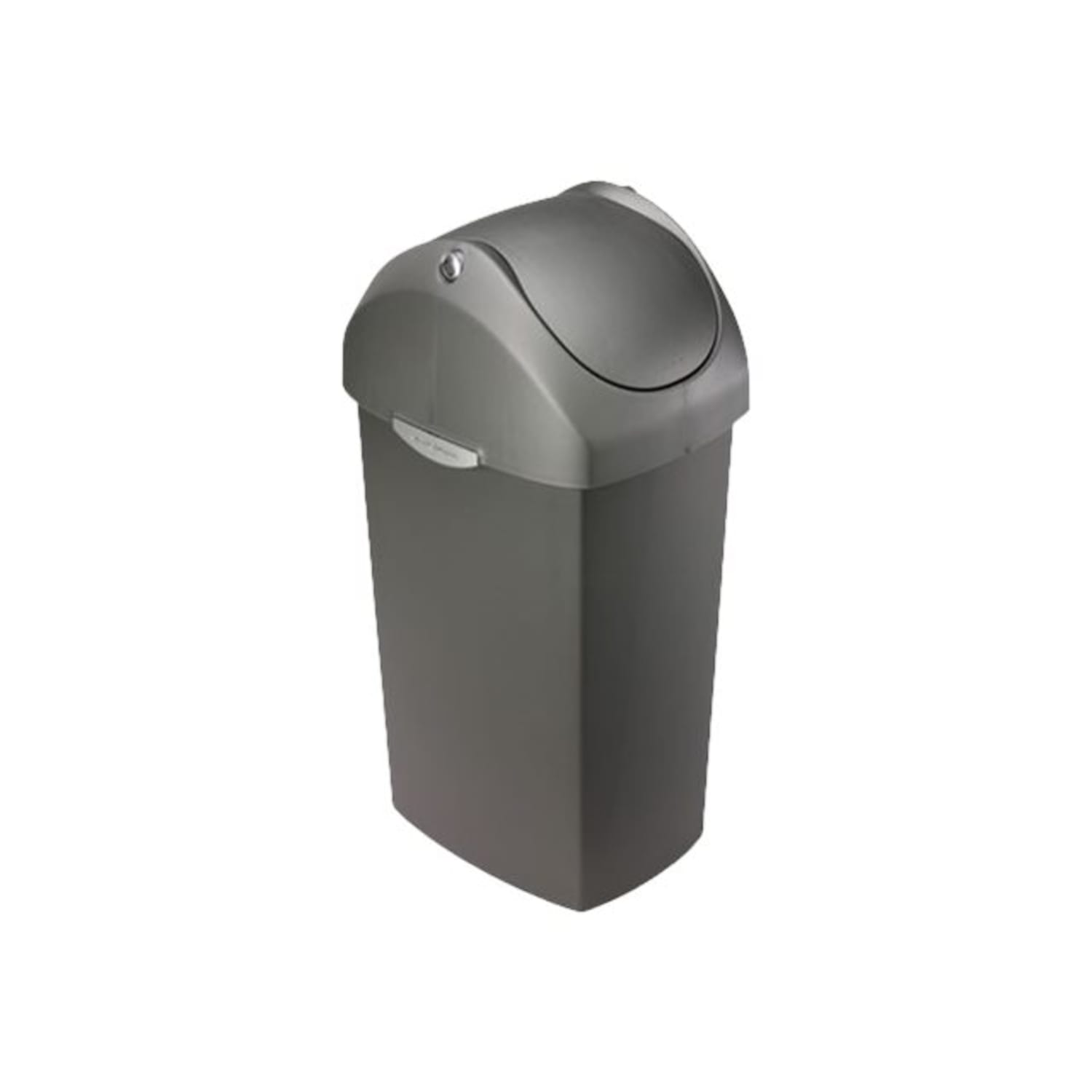 simplehuman Square Swing-Lid Plastic Trash Can, 15 Gallons, 32-4/5inH x 13-1/2inW x 16-7/10inD, Gray - Image 4