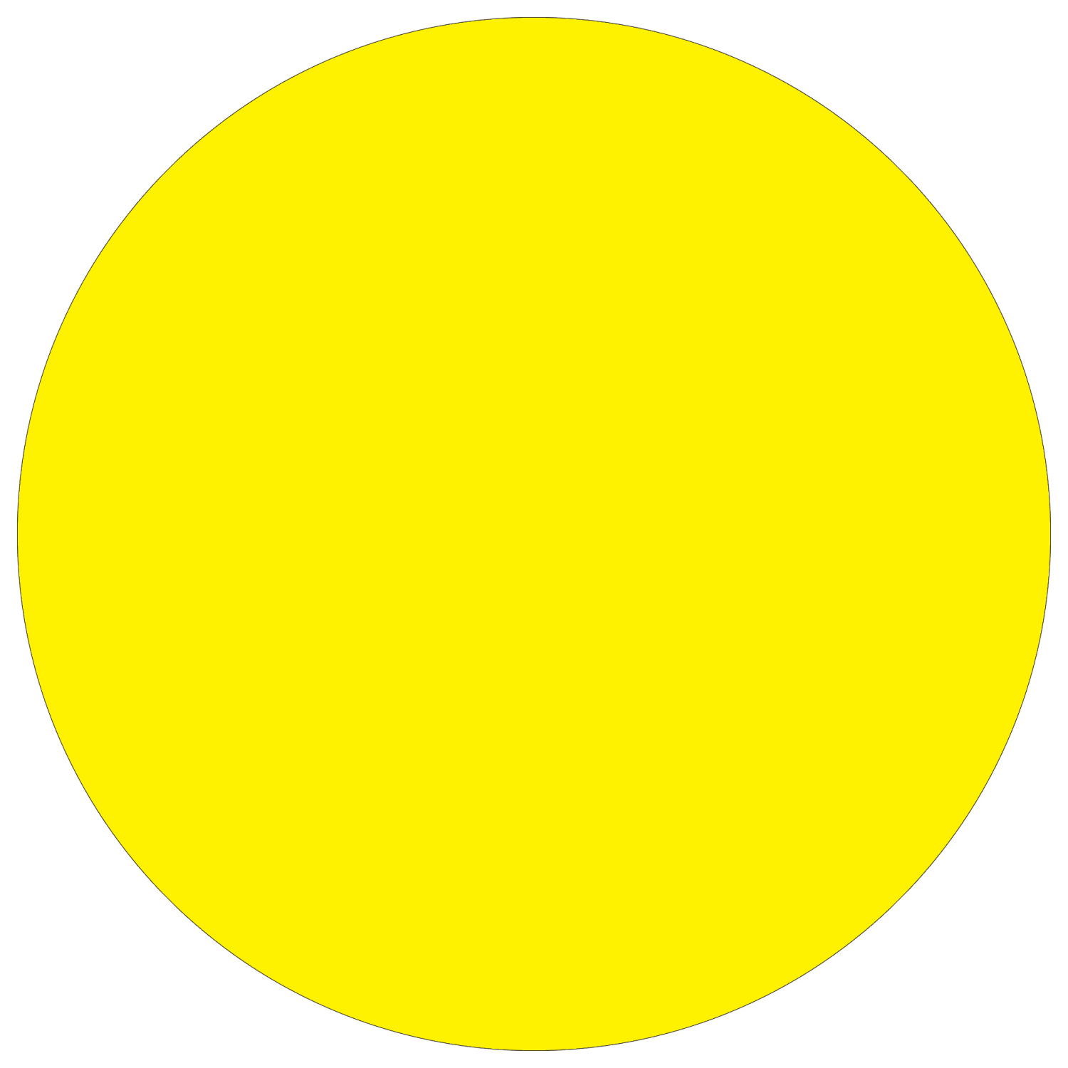 Tape Logic Removable Inventory Labels, DL1389FY, Round, 1in, Fluorescent Yellow, Roll Of 500