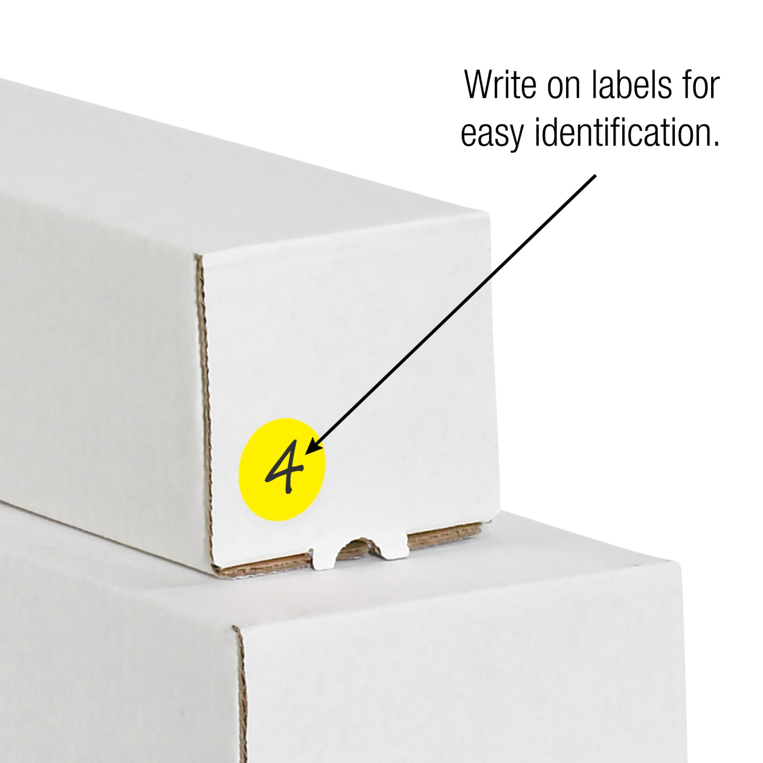 Tape Logic Removable Inventory Labels, DL1389FY, Round, 1in, Fluorescent Yellow, Roll Of 500 - Image 4