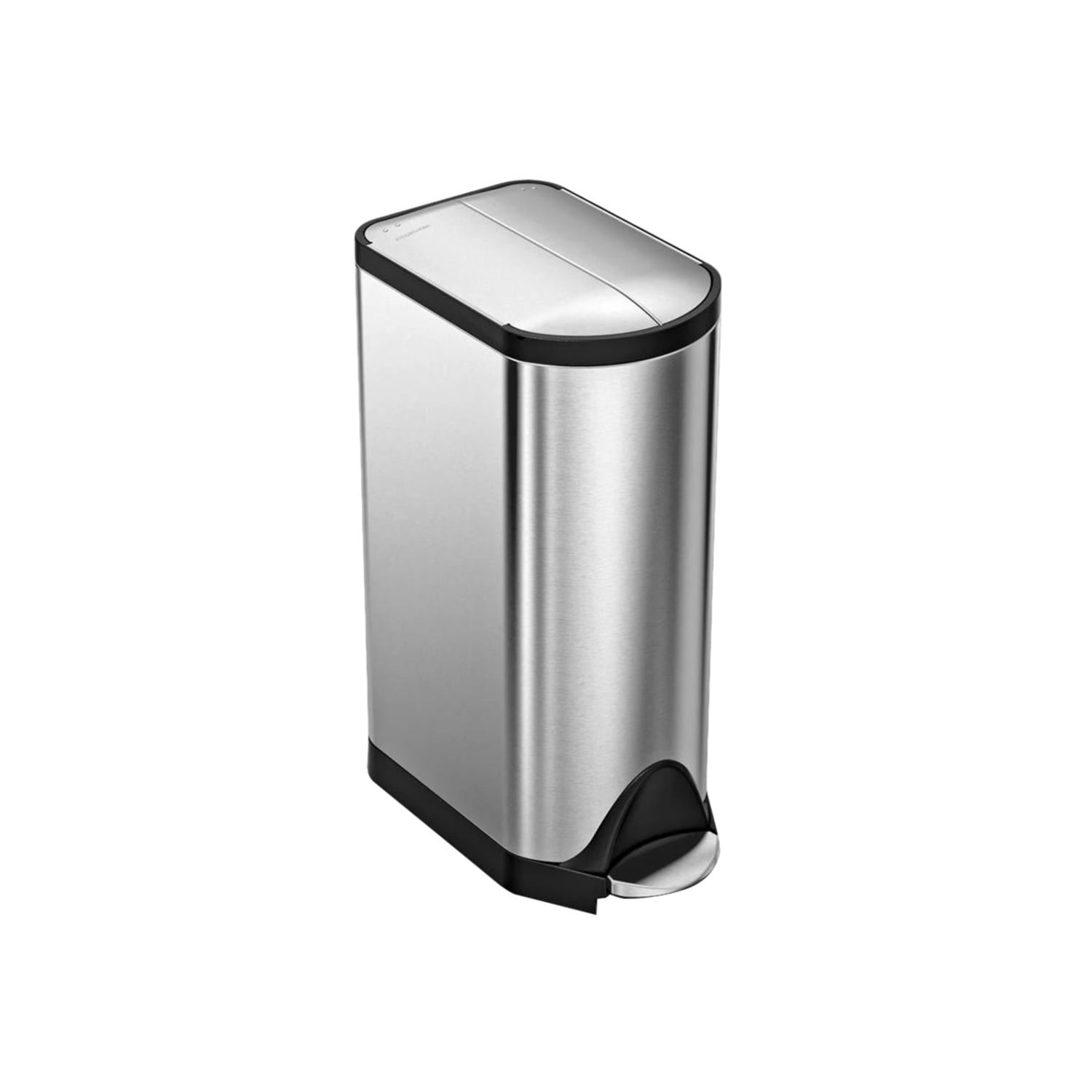 simplehuman Butterfly Step Fingerprint-Proof Trash Can, 8 Gallons, Brushed Stainless Steel - Image 5