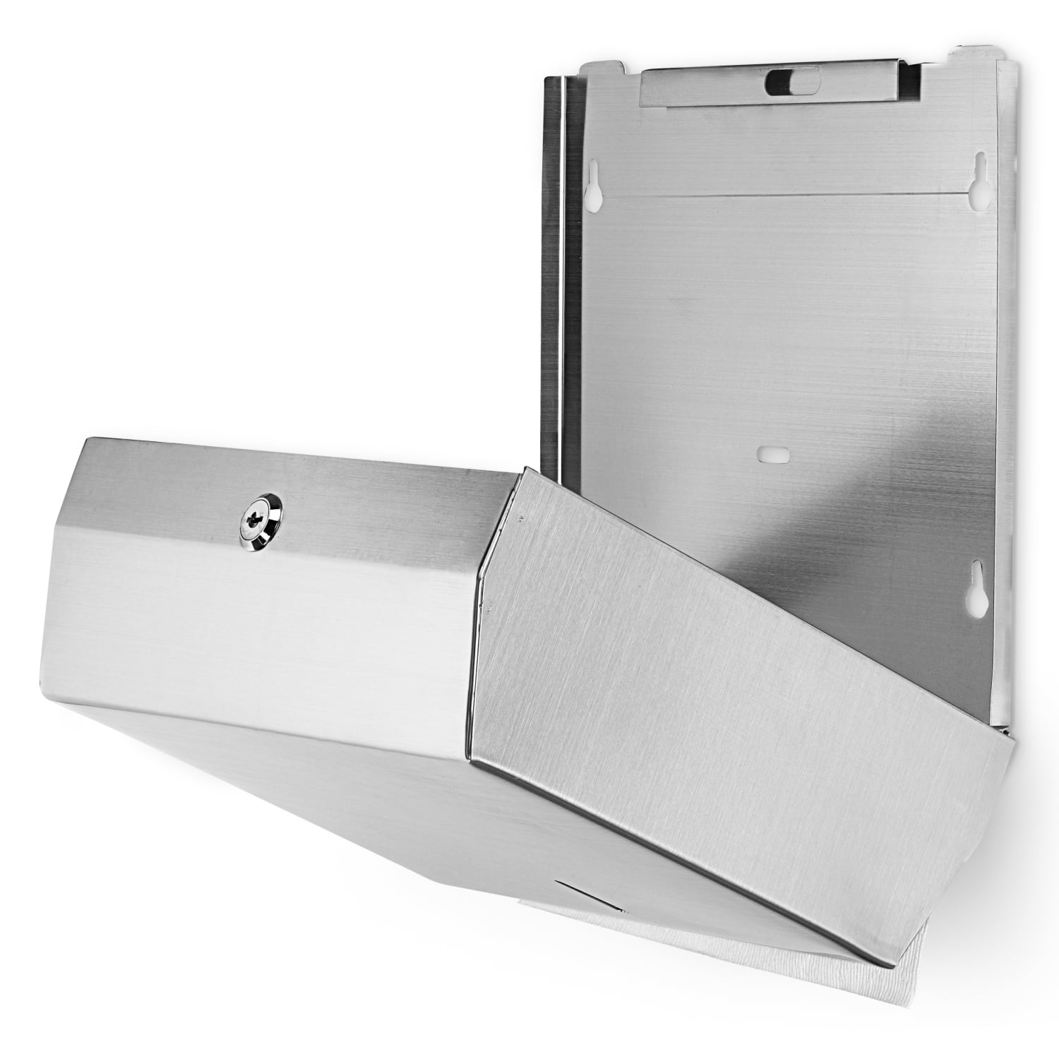Alpine Multi-Fold C-Fold Paper Towel Dispenser, 10-1/4inH x 11-1/4inW x 4inD, Stainless Steel - Image 4