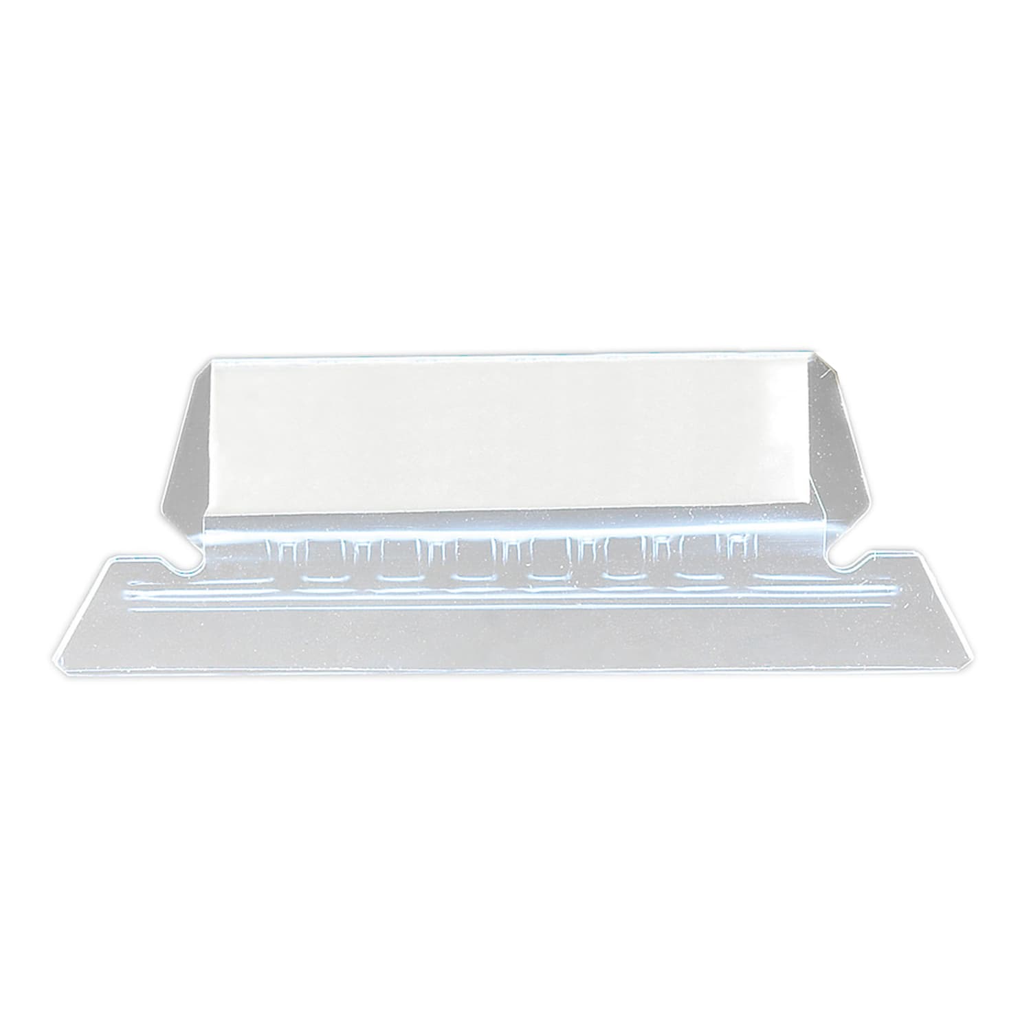 Smead Clear Hanging Poly Tabs, 2in For 1/5 Cut Tabs, Pack Of 25