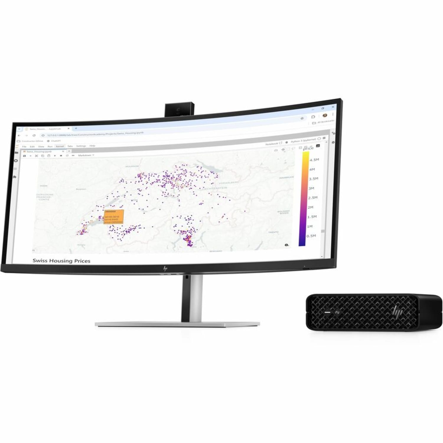 HP Z2 Mini G1i Workstation, Intel Core Ultra 7 265K, 32 GB, 1 TB SSD, Mini PC, Black, BM6N1UTABA - Image 6