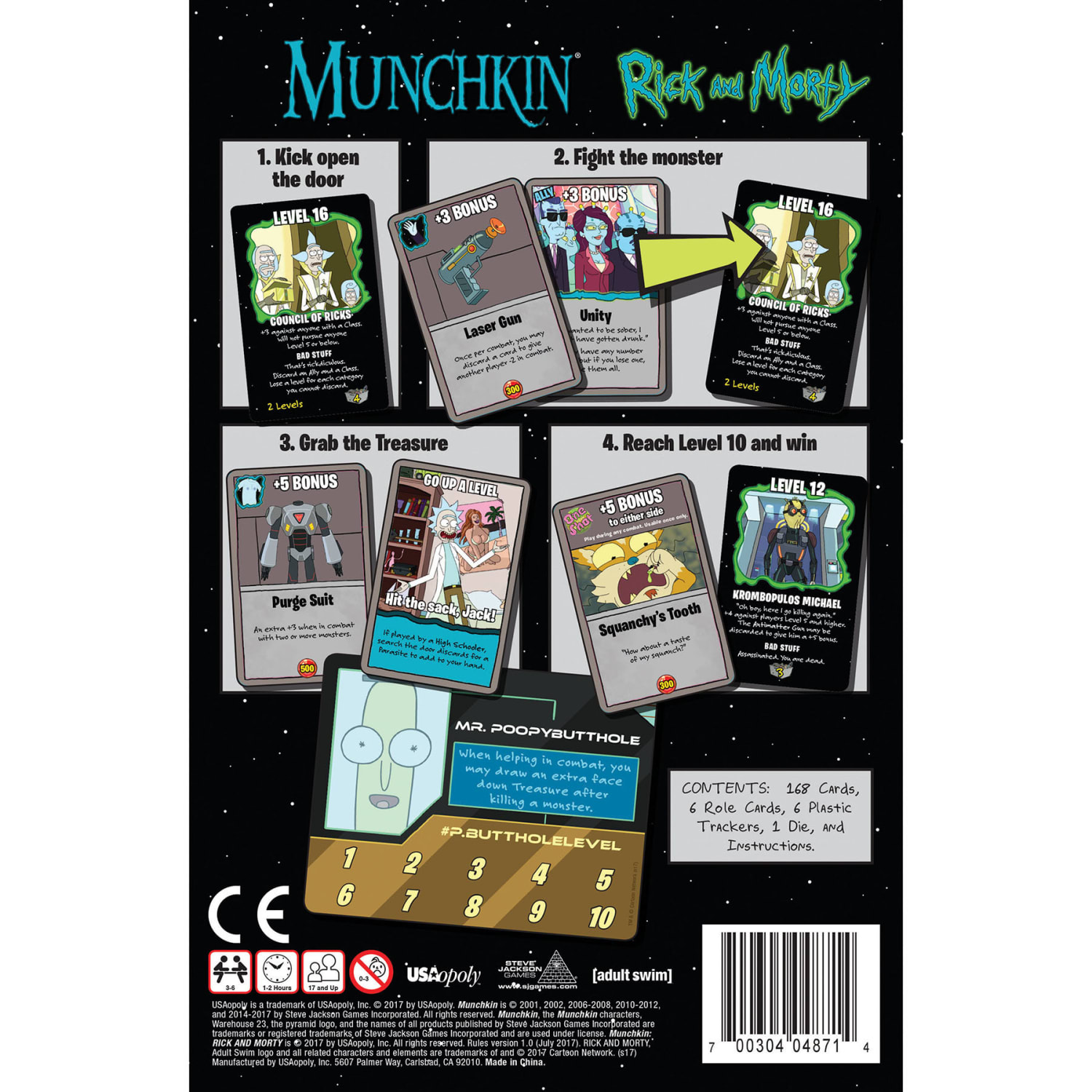 USAopoly MUNCHKIN: Rick And Morty Card Game - Image 5