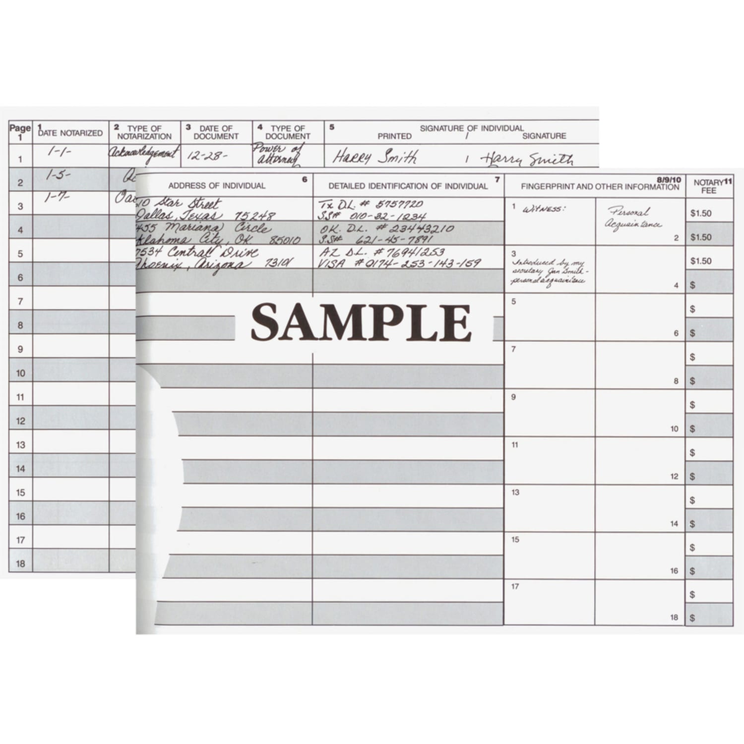 Dome Notary Public Record Book - Image 6