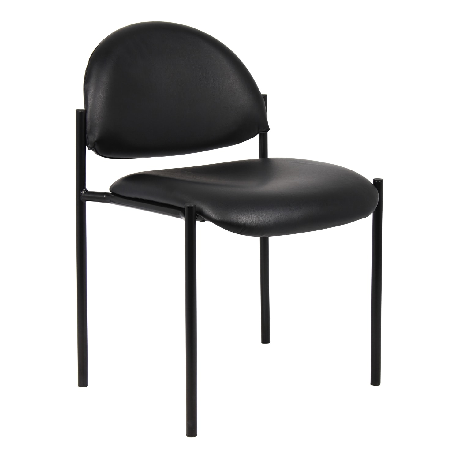 Boss Office Products Conference Table with 4 Chairs, Mahogany/Black - Image 6