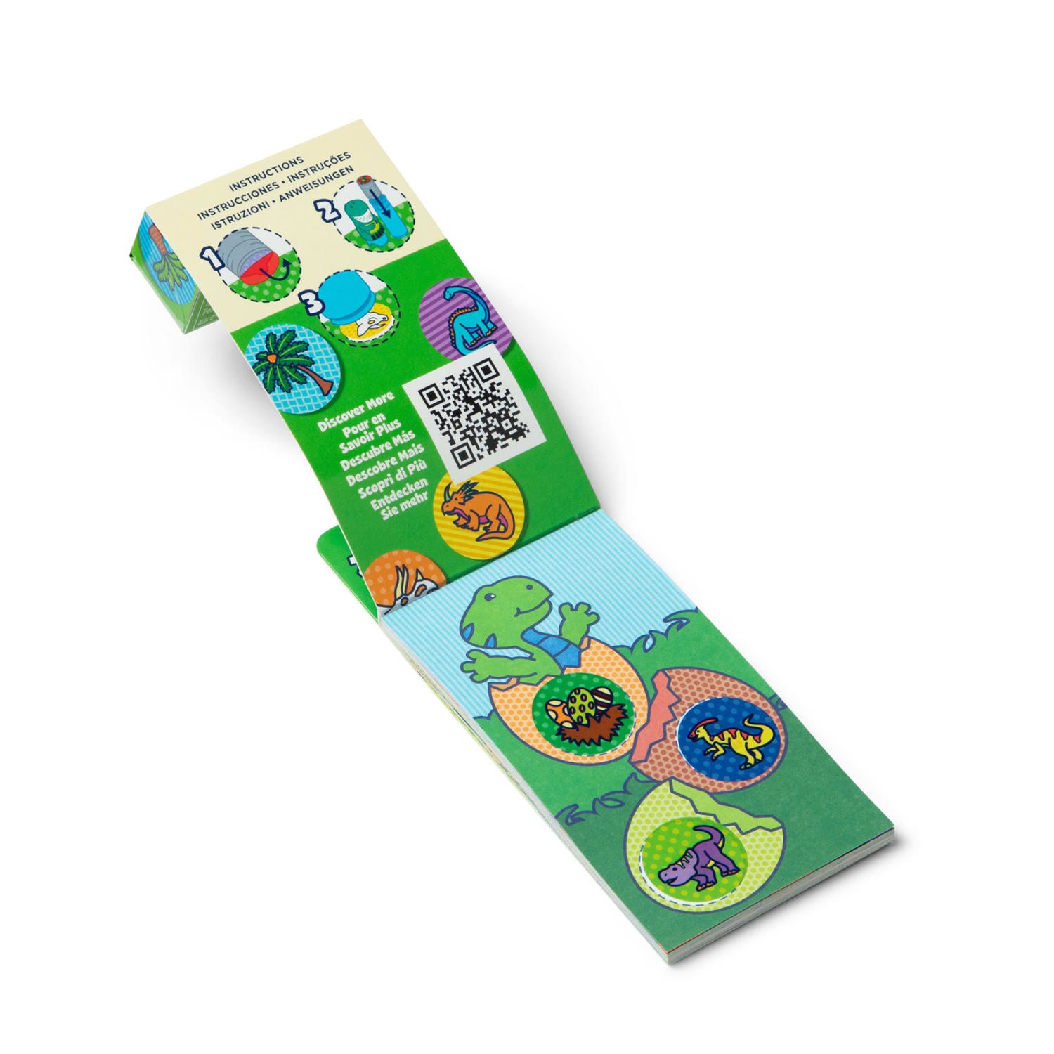 Melissa & Doug Sticker WOW! Mini Activity Pad with Refill Stickers, Dinosaur, 200 Stickers Per Set, 4 Sets - Image 6